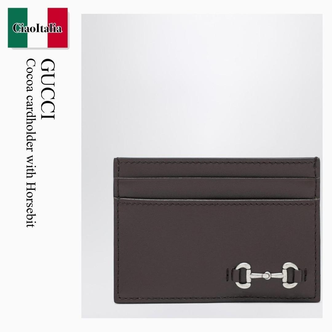 【分量制限事項・店卸し資産区分け・早め者白星！】 グッチ / Gucci Cocoa Cardholder With Horsebit / 846952 AAFP1 / 846952 AAFP1 2140 / 846952AAFP12140 / 歌留多入れもの・名刺入れ