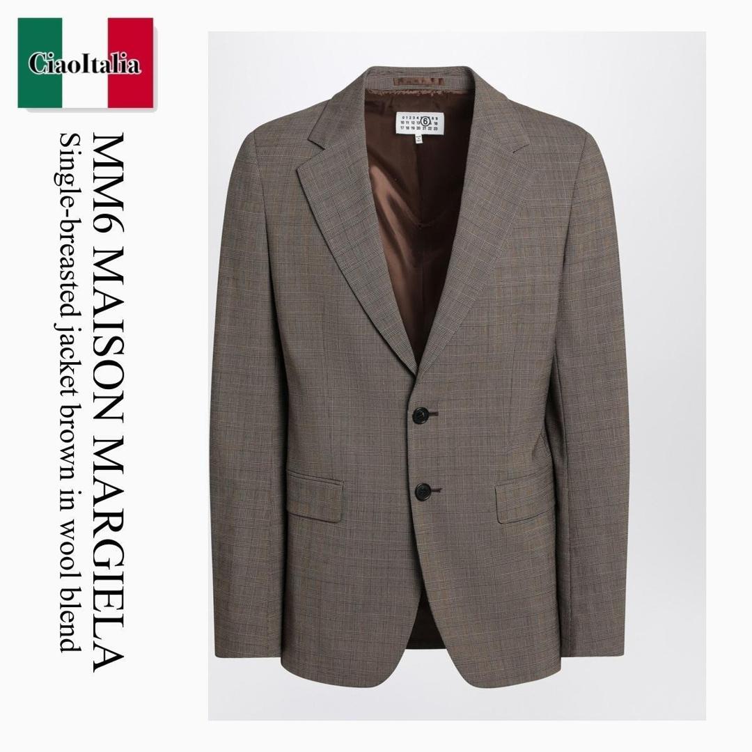 【数量限定・在庫限り・早い者勝ち！】 MM6 / Mm6 Maison Margiela Single-Breasted Jacket Brown / SH2BN0013M35437 / SH2BN0013M35437 002F / SH2BN0013M35437002F / ジャケットその他｜Ciao Italia