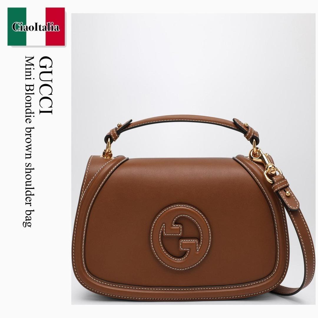 【分量制限事項・店卸し資産区分け・早め者白星！】 グッチ / かばん / 鞄 / Gucci Mini Blondie Brown Shoulder Bag / 815716 AAEC2 / 815716 AAEC2 2718 / 815716AAEC22718 / ショルダーバッグ・ポシェット
