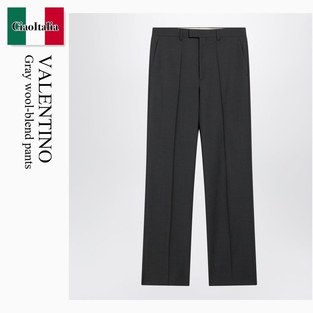 【数量限定・在庫限り・早い者勝ち！】 バレンチノ / Valentino Gray Wool-Blend Pants / 9V3RBN8625S / 9V3RBN8625S 4H2 / 9V3RBN8625S4H2 / パンツ・ボトムスその他｜Ciao Italia