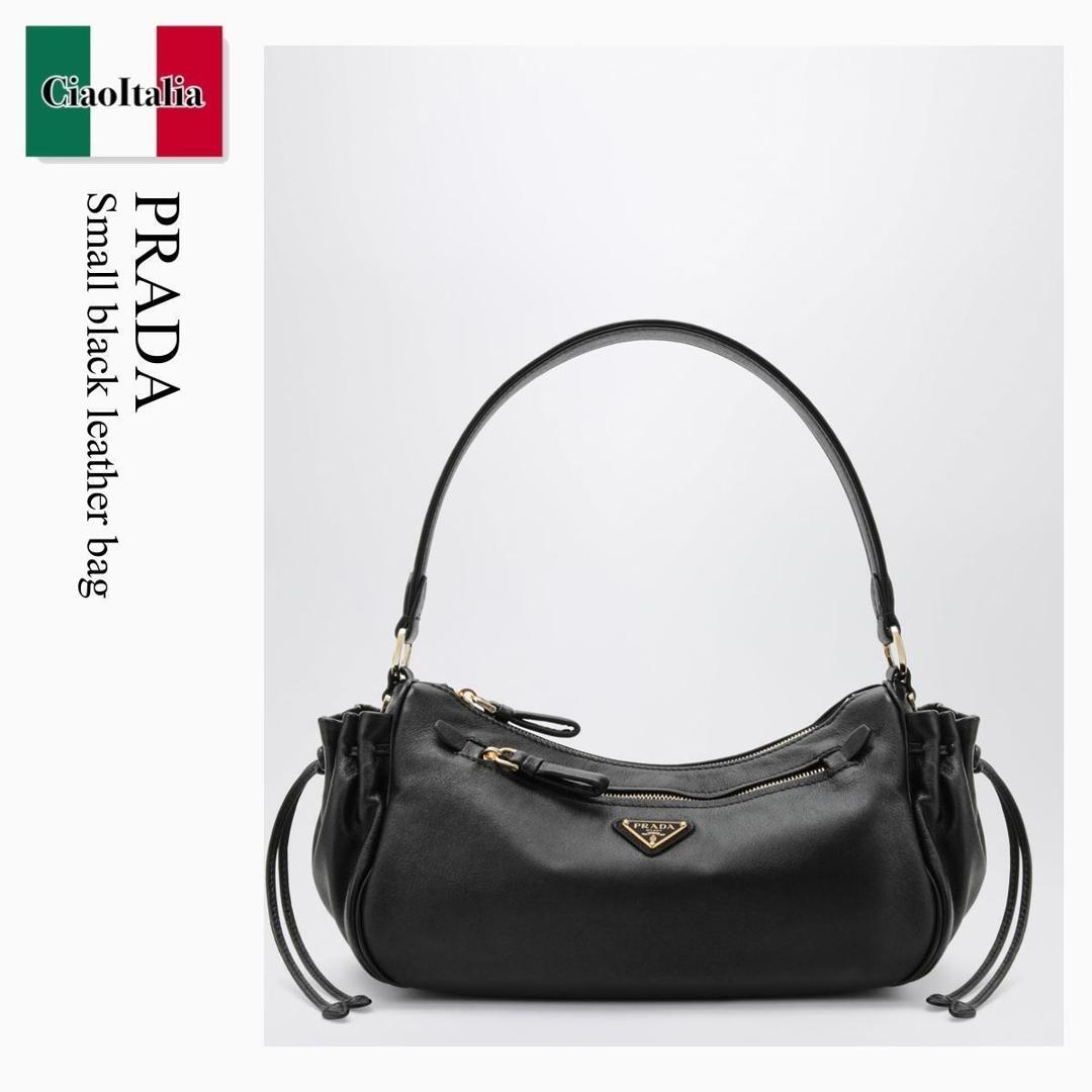 【分量制限事項・店卸し資産区分け・早め者白星！】 プラダ / かばん / 鞄 / Prada Small Black Leather Bag / 1BC296 F0002 / 1BC296 OOO2ZQX F0002 / 1BC296OOO2ZQXF0002 / ショルダーバッグ・ポシェット