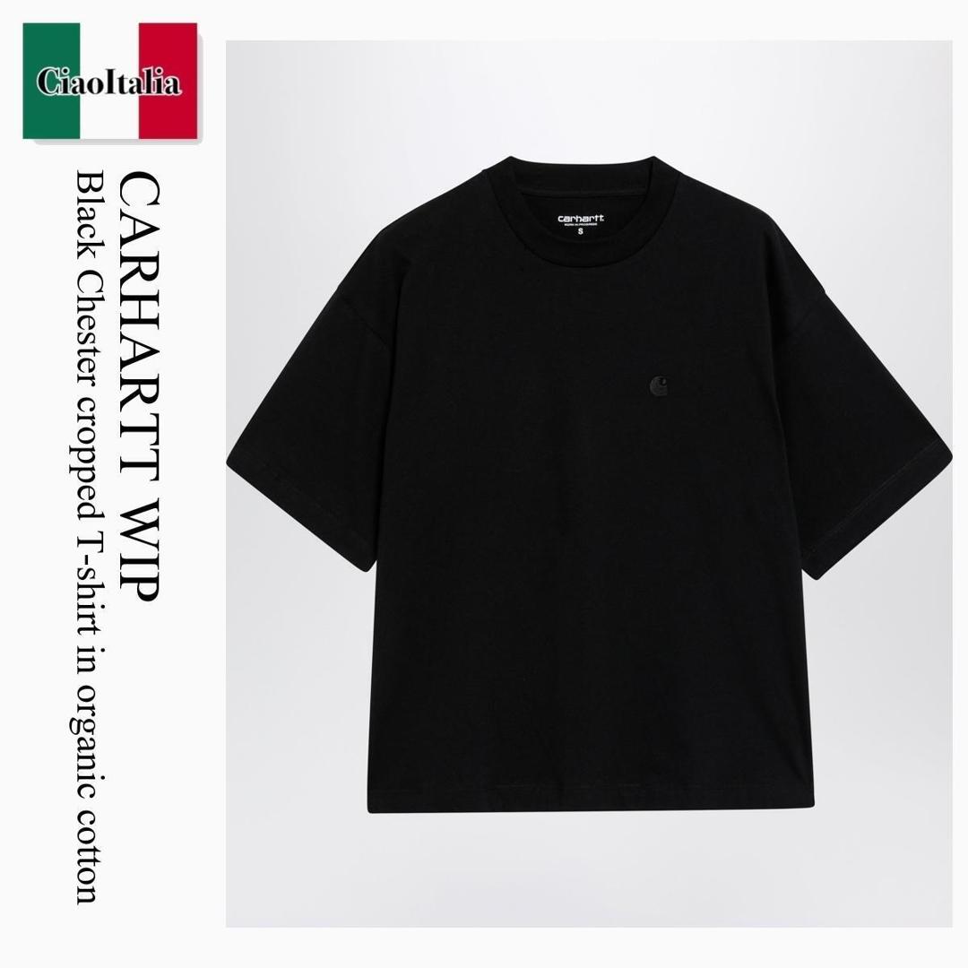 【数量限定・在庫限り・早い者勝ち!】 カーハート / Carhartt Wip Black Chester Cropped T-Shirt In Organic Cotton / I030656 / I030656 89XX / I03065689XX / Tシャツ・カットソー|Ciao Italia