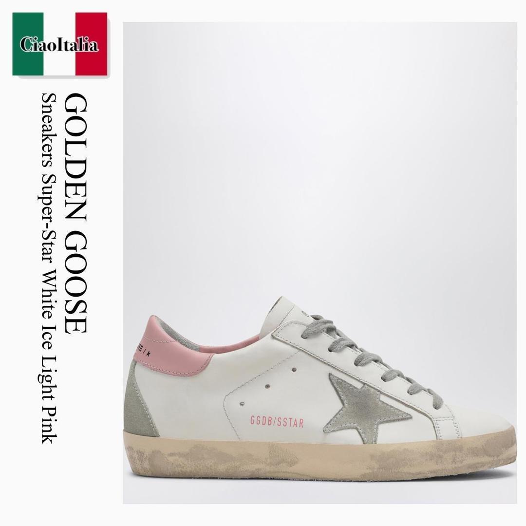 【寸法押さえる・店卸し資産境界線・早め者制覇！】 ゴールデングース / Golden Goose Sneakers Super-Star White Ice Light Pink / GWF00102 F002569 / GWF00102 F002569 10914 / GWF00102F00256910914 / スニーカー