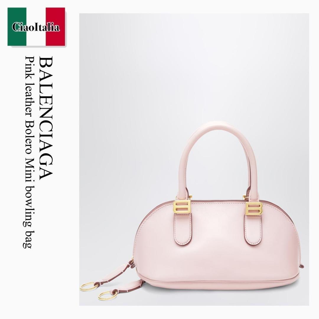 【寸法押さえる・店卸し資産境界線・早め者制覇！】 バレンシアガ / かばん / 袋 / Balenciaga Pink Leather Bolero Mini Bowling Bag / 868585 2ACJS / 868585 2ACJS 5543 / 8685852ACJS5543 / ハンドバック