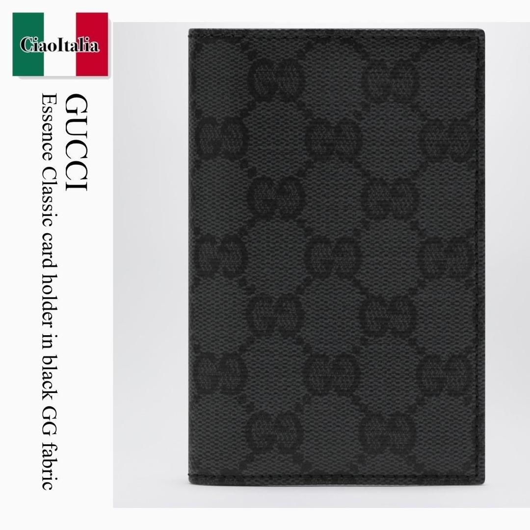 【数量限定・在庫限り・早い者勝ち！】 グッチ / Gucci Essence Classic Card Holder In Black Gg Fabric / 876421 FAF8A / 876421 FAF8A 1000 / 876421FAF8A1000 / カードケース・名刺入れ｜Ciao Italia