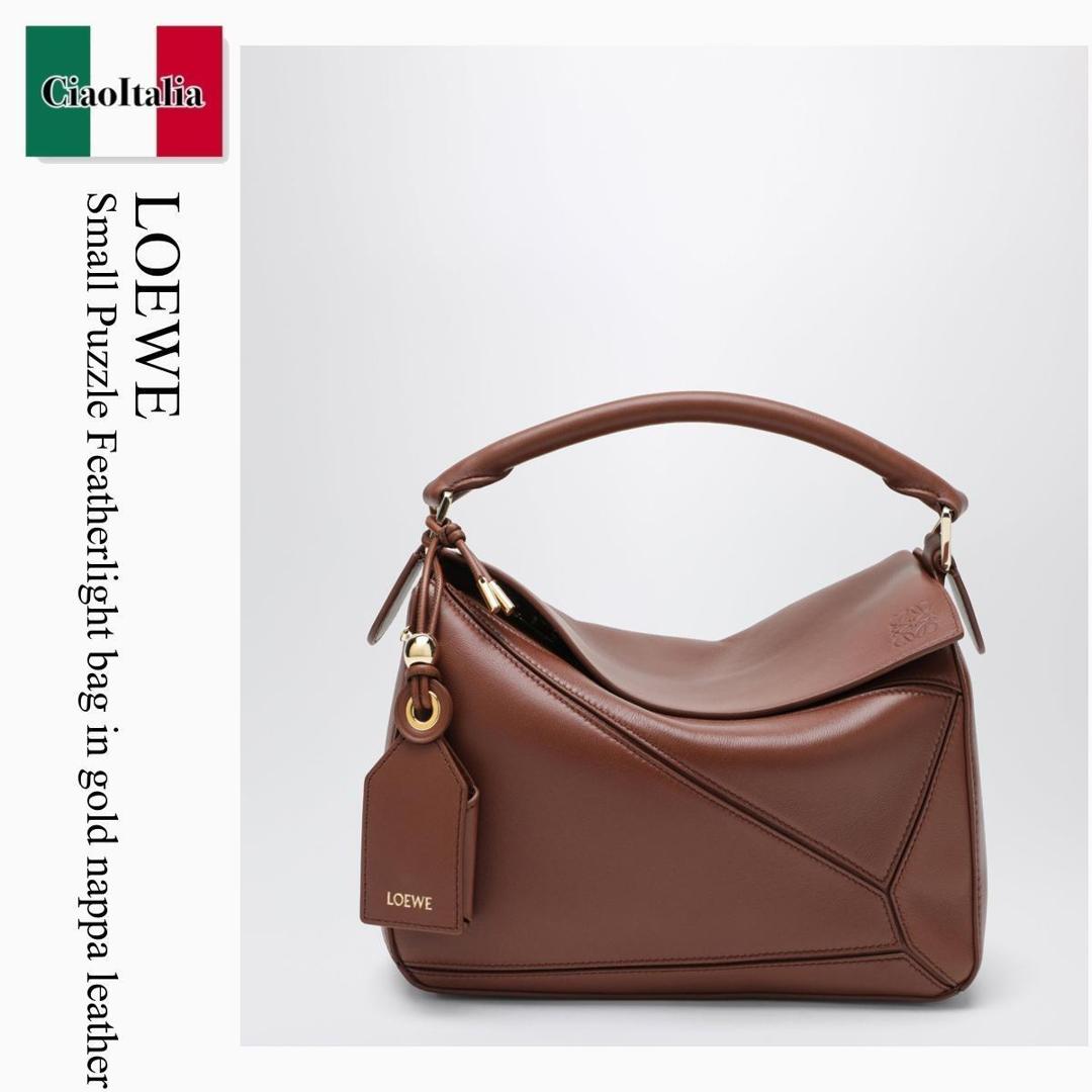 【寸法押さえる・店卸し資産境界線・早め者制覇！】 ロエベ / かばん / 袋 / Loewe Small Puzzle Featherlight Bag In Gold Nappa Leather / A510PLSX13 / A510PLSX13 3565 / A510PLSX133565 / ハンドバック