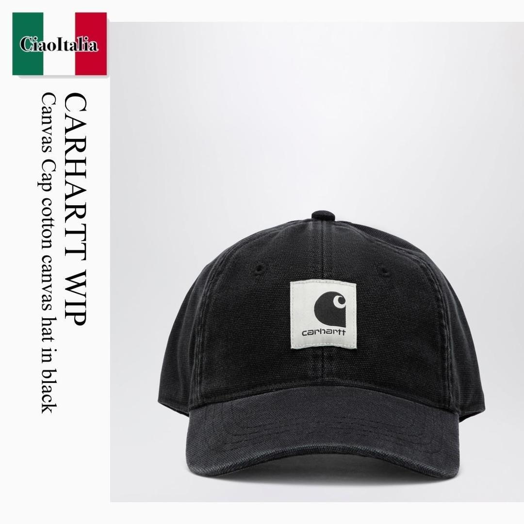 【分量制限事項・店卸し資産区分け・早め者白星！】 鉄道車両ハート型 / Carhartt Wip Canvas Cap Cotton Canvas Hat In Black / I037182 / I037182 8906 / I0371828906 / 旗がしら