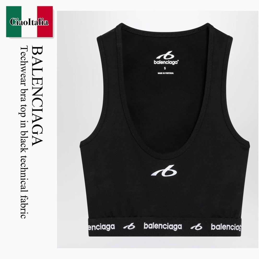【数量限定・在庫限り・早い者勝ち！】 バレンシアガ / Balenciaga Techwear Bra Top In Black Technical Fabric / A0023Q TUVN7 / A0023Q TUVN7 1000 / A0023QTUVN71000 / タンクトップ｜Ciao Italia