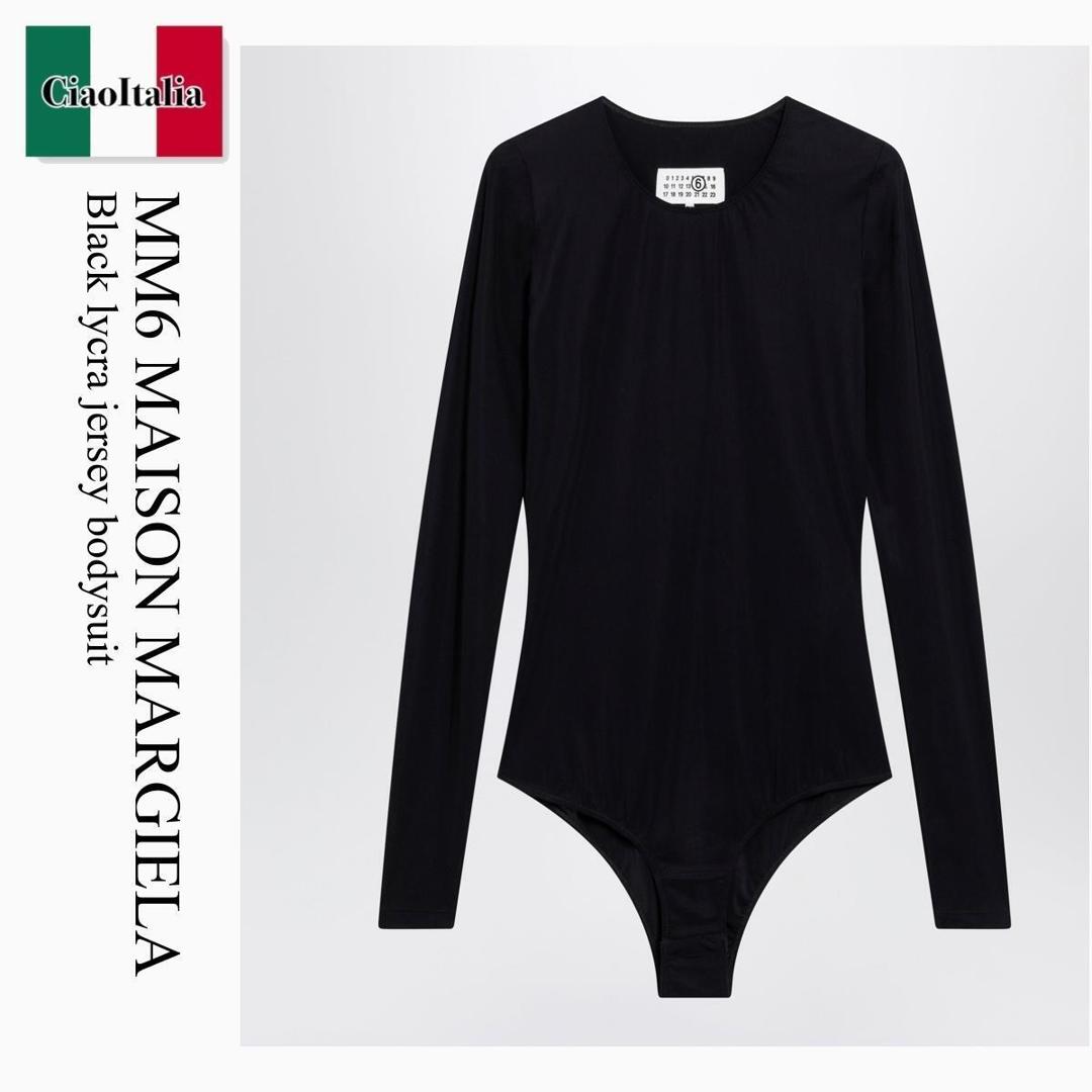 【数量限定・在庫限り・早い者勝ち!】 MM6 / Mm6 Maison Margiela Black Lycra Jersey Bodysuit / S52NA0075S20518 / S52NA0075S20518 900 / S52NA0075S20518900 / インナー・ルームウェアその他|Ciao Italia