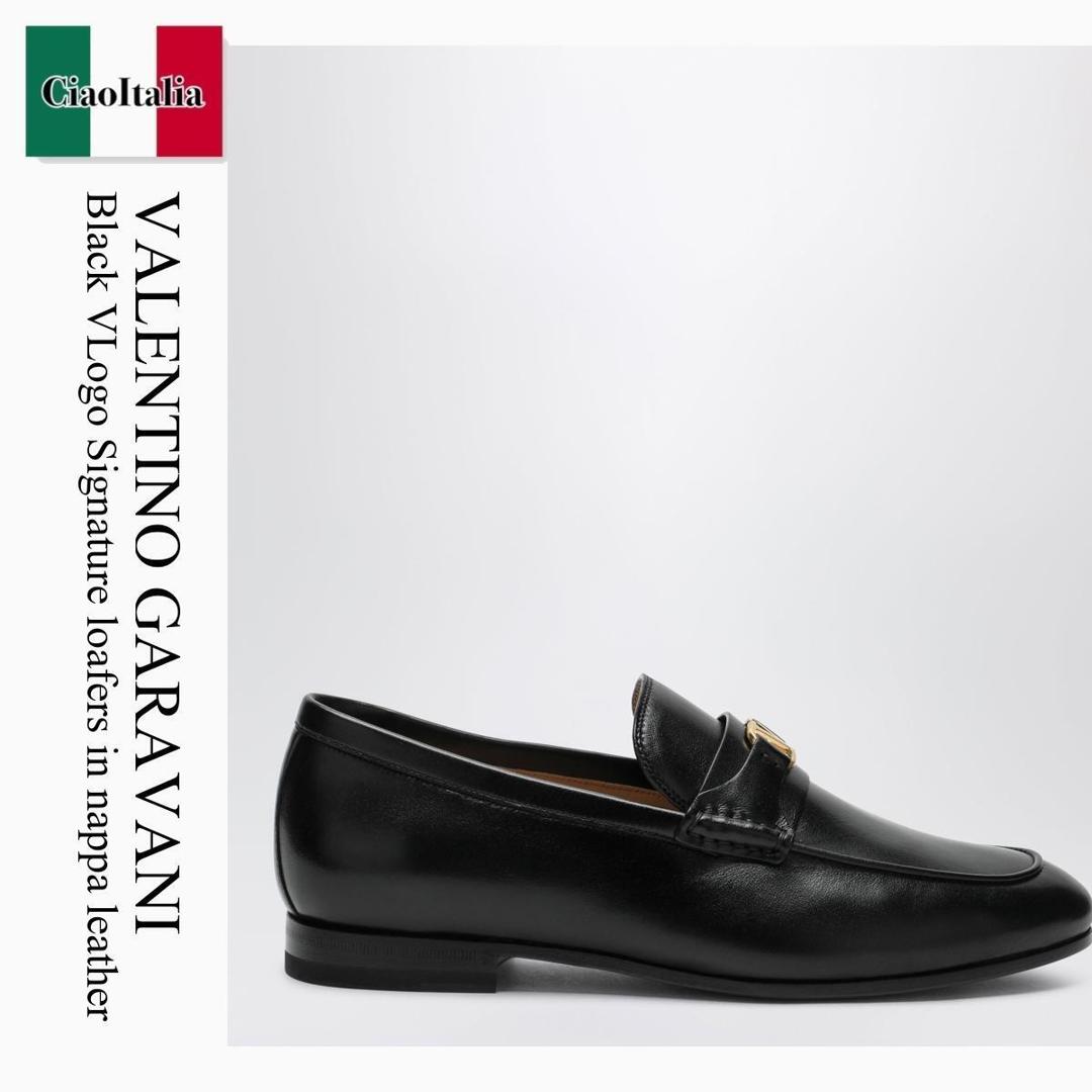 【数量限定・在庫限り・早い者勝ち！】 バレンチノ / Valentino Garavani Black Vlogo Signature Loafers In Nappa Le / 9Y2S0N31EJC / 9Y2S0N31EJC 0NO / 9Y2S0N31EJC0NO / ドレスシューズ・革靴・ビジネスシューズ｜Ciao Italia 67,076円
