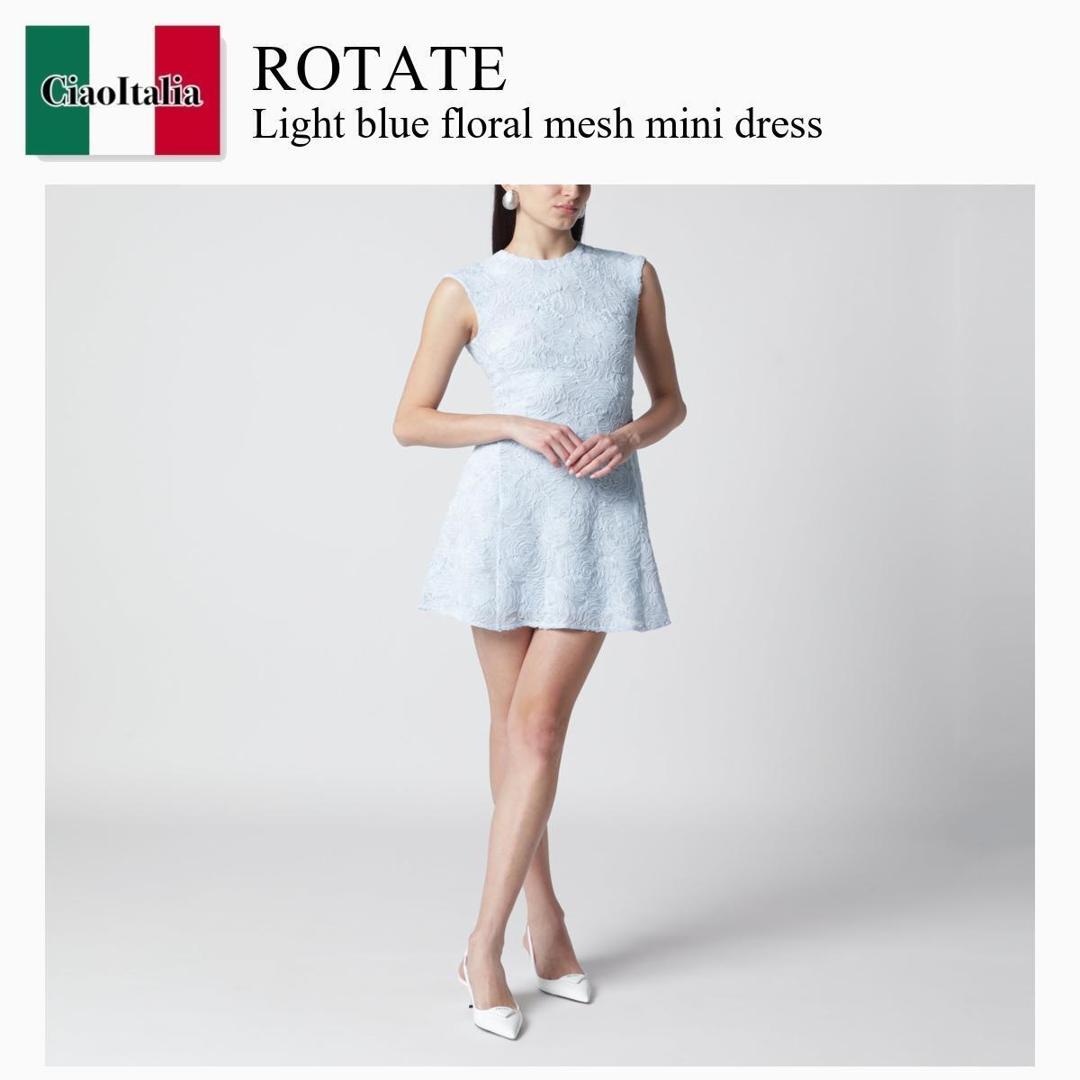 【数量限定・在庫限り・早い者勝ち！】 ロテート / Rotate Light Blue Floral Mesh Mini Dress / 1155262000 / 1155262000 2000 2000 / 115526200020002000 / ワンピース｜Ciao Italia