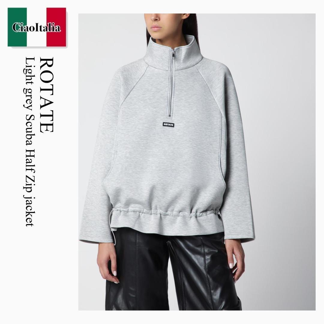 【数量限定・在庫限り・早い者勝ち！】 ロテート / Rotate Light Grey Scuba Half Zip Jacket / 1162411472 / 1162411472 1472 1472 / 116241147214721472 / スウェット・トレーナー｜Ciao Italia