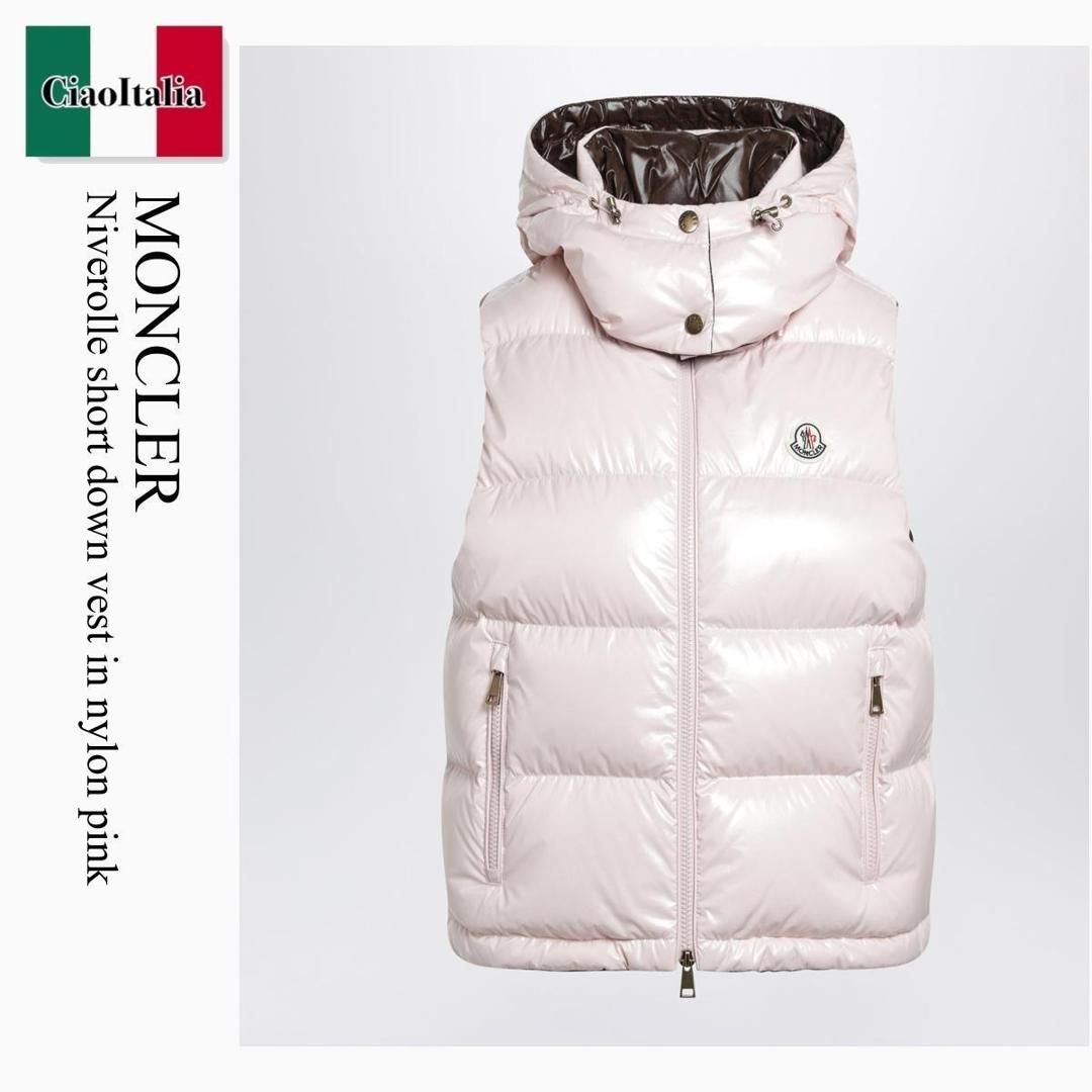 【数量限定・在庫限り・早い者勝ち!】 モンクレール / Moncler Niverolle Short Down Vest In Nylon Pink / 1A000 519 / 1A000 05597EU 519 / 1A00005597EU519 / ダウンベスト|Ciao Italia