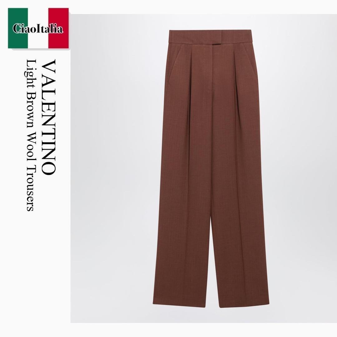 【数量限定・在庫限り・早い者勝ち！】 バレンチノ / Valentino Light Brown Wool Trousers / 9B3RB766AB3 / 9B3RB766AB3 1YF / 9B3RB766AB31YF / パンツ｜Ciao Italia 109,287円