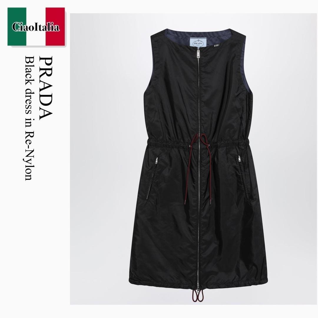 【数量限定・在庫限り・早い者勝ち！】 プラダ / Prada Black Dress In Re-Nylon / 230757 F0002 / 230757 OOO1WQ9 F0002 / 230757OOO1WQ9F0002 / ワンピース｜Ciao Italia