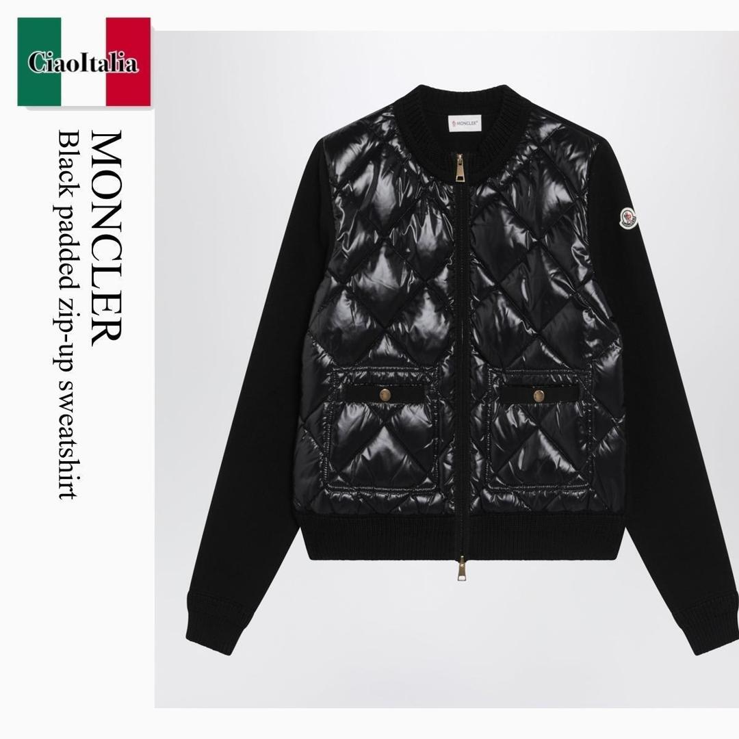 【数量限定・在庫限り・早い者勝ち！】 モンクレール / Moncler Black Padded Zip-Up Sweatshirt / 9B000 999 / 9B000 04M1113 999 / 9B00004M1113999 / スウェット・トレーナー｜Ciao Italia 89,486円