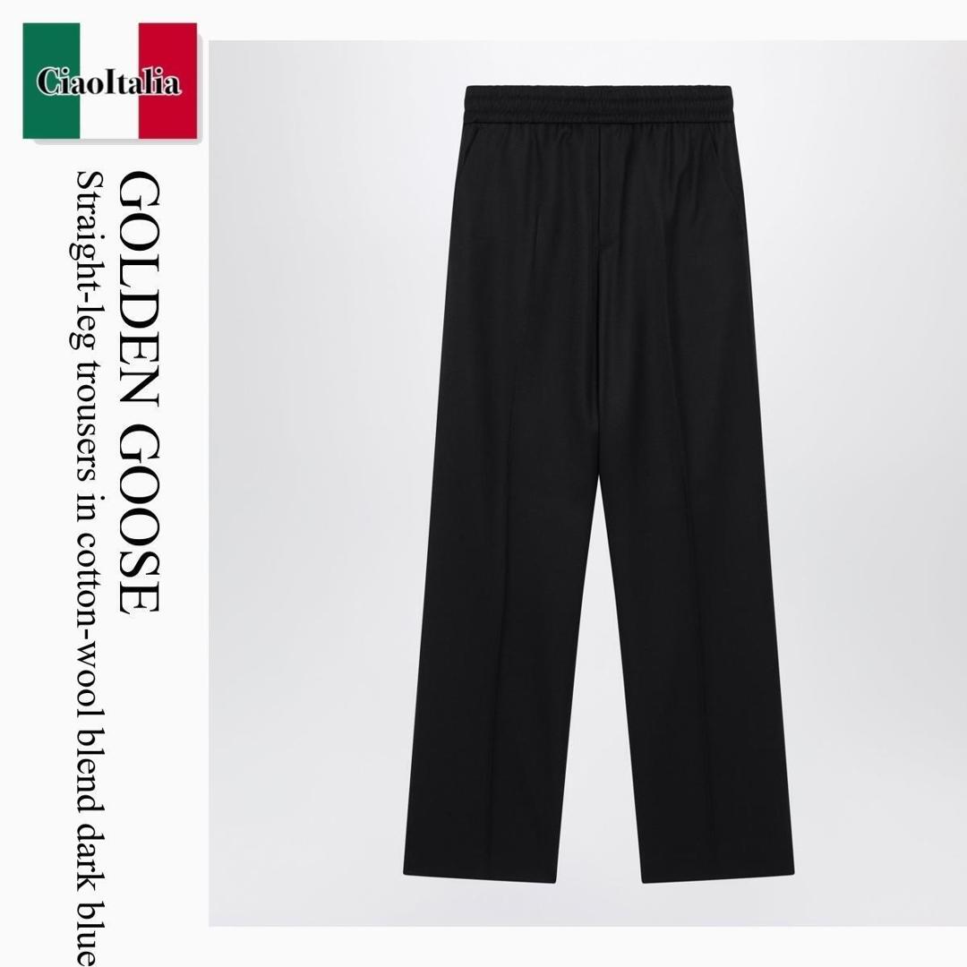 【数量限定・在庫限り・早い者勝ち！】 ゴールデングース / Golden Goose Straight-Leg Trousers In Cotton-Wool Blend Dark / GMP01870 P000961 / GMP01870 P000961 50486 / GMP01870P00096150486 / パンツ・ボトムスその他｜Ciao Italia