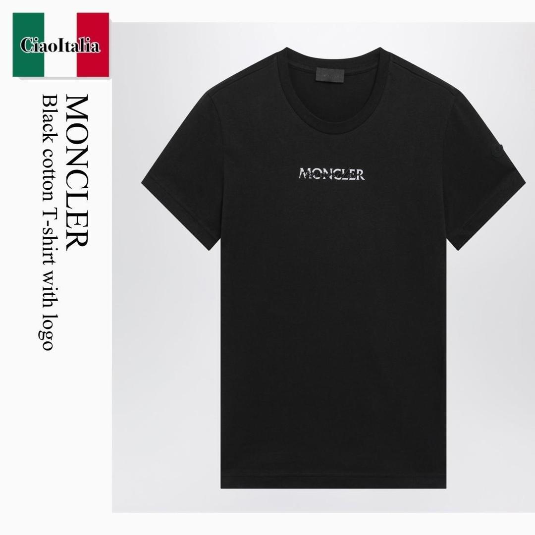 【数量限定・在庫限り・早い者勝ち！】 モンクレール / Moncler Black Cotton T-Shirt With Logo / 8C000 999 / 8C000 1289B8Q 999 / 8C0001289B8Q999 / Tシャツ・カットソー｜Ciao Italia 34,942円