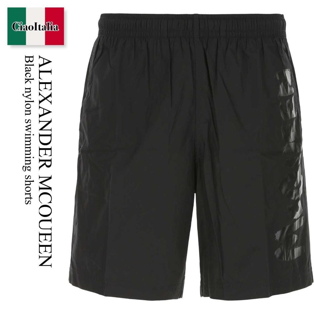【数量限定・在庫限り・早い者勝ち!】 アレキサンダー・マックイーン / Alexander Mcqueen Black Nylon Swimming Shorts / 660060 4419Q / 660060 4419Q 1060 / 6600604419Q / 6600604419Q 1060 / 6600604419Q1060 / 水着|Ciao Italia