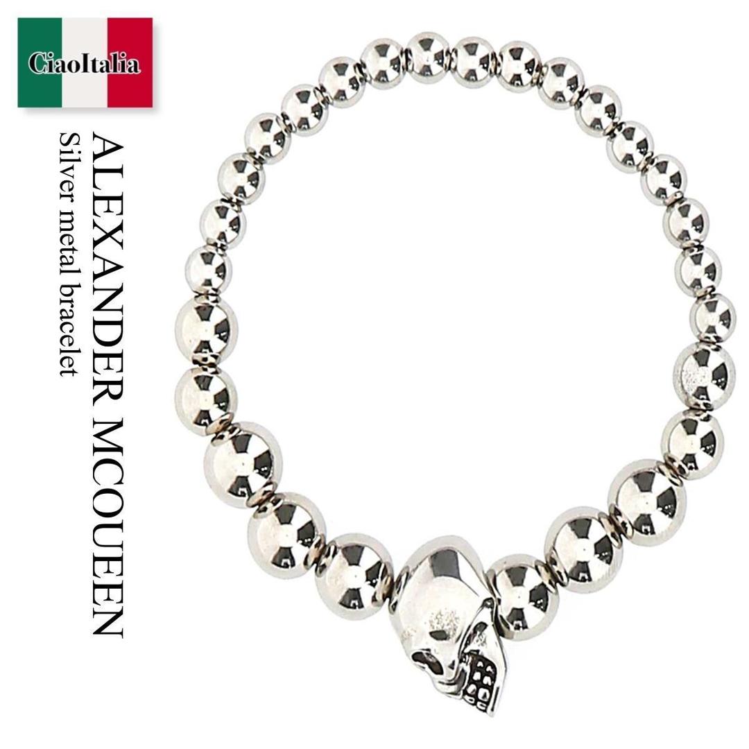 【数量限定・在庫限り・早い者勝ち！】 アレキサンダー・マックイーン / Alexander Mcqueen Silver Metal Bracelet / 554504 J160Y / 554504 J160Y 0446 / 554504J160Y / 554504J160Y 0446 / 554504J160Y0446 / ブレスレット 32,363円