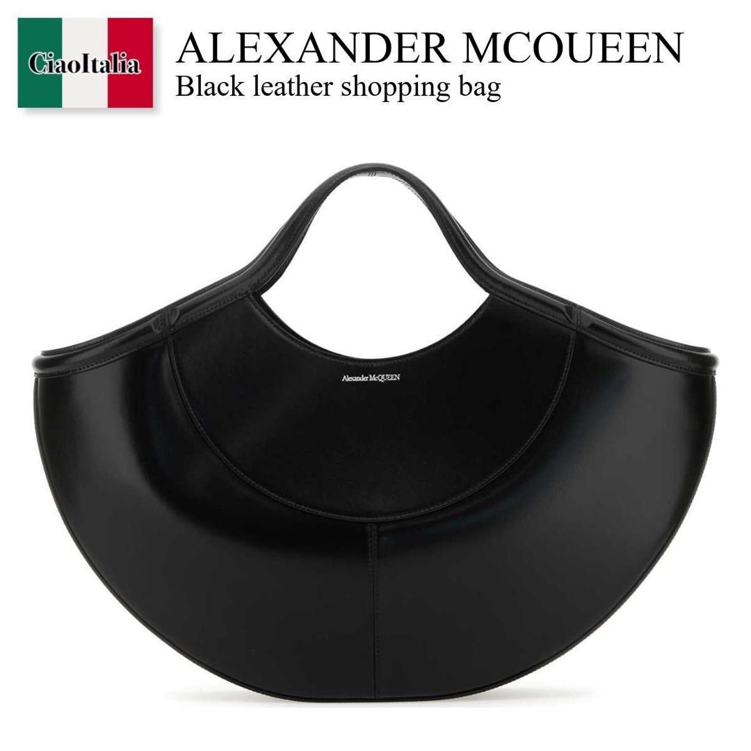 【数量限定・在庫限り・早い者勝ち！】 アレキサンダー・マックイーン / かばん / カバン / Alexander Mcqueen Black Leather Shopping Bag / 787125 1VPGN / 787125 1VPGN 1000 / 7871251VPGN / 7871251VPGN 1000 / 7871251VPGN1000 / トートバッグ