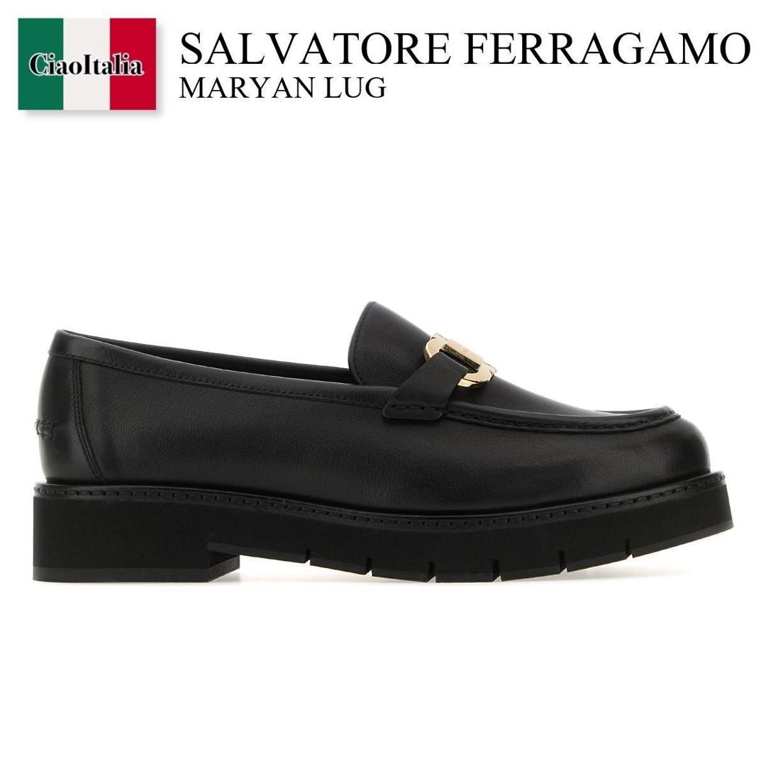 【物量制限事項・店卸し資産極限点・早め者制覇！】 フェラガモ / Salvatore Ferragamo Maryan Lug / 01H682 769287 / 01H682 769287 NERONERONERO / 01H682769287 / 01H682769287 NERONERONERO / 01H682769287NERONERONERO / 置き目毛皮・オックスフォード