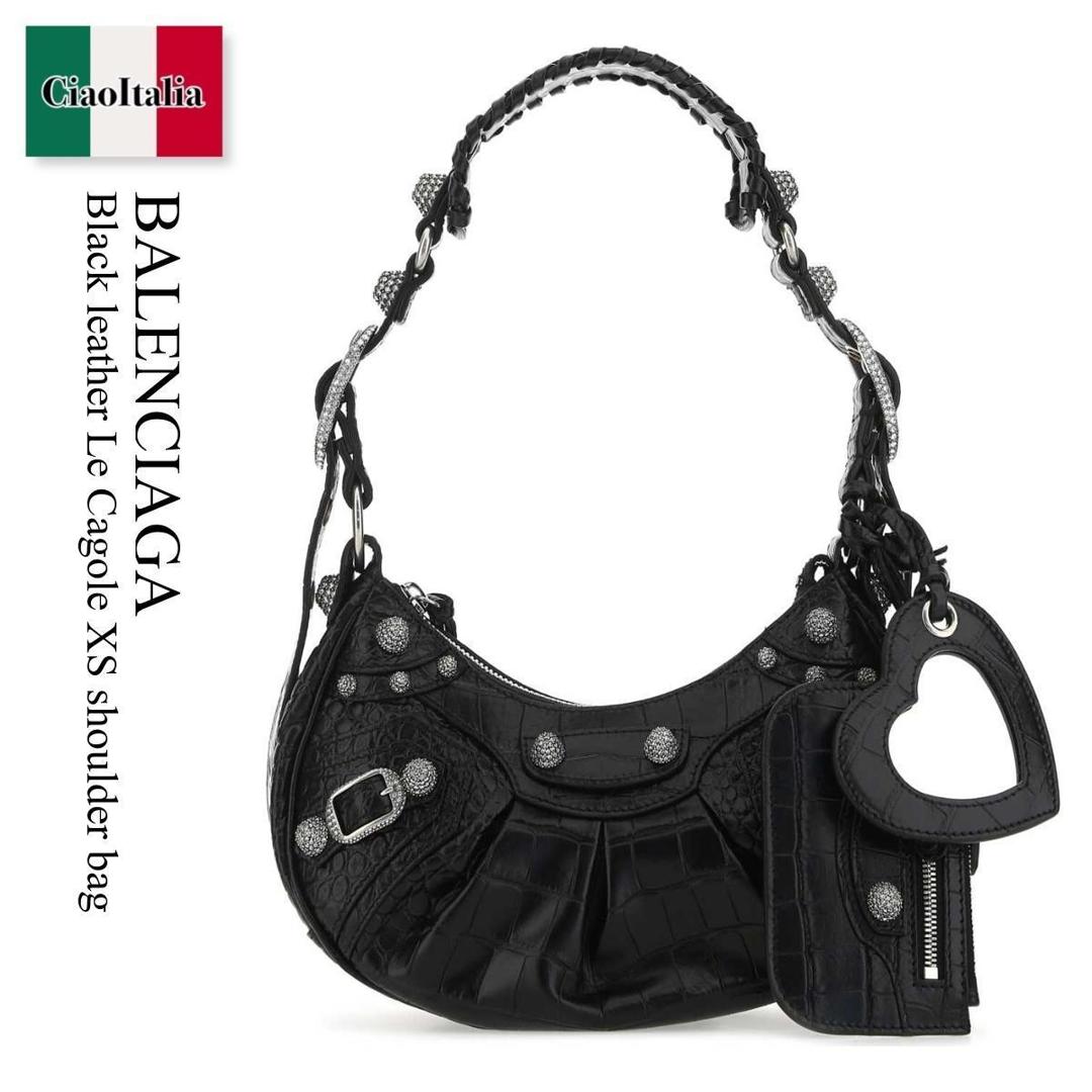 【数量限定・在庫限り・早い者勝ち！】 バレンシアガ / かばん / カバン / Balenciaga Black Leather Le Cagole Xs Shoulder Bag / 671309 23EJY / 671309 23EJY 1000 / 67130923EJY / 67130923EJY 1000 / 67130923EJY1000 / ショルダーバッグ・ポシェット｜Ciao Italia