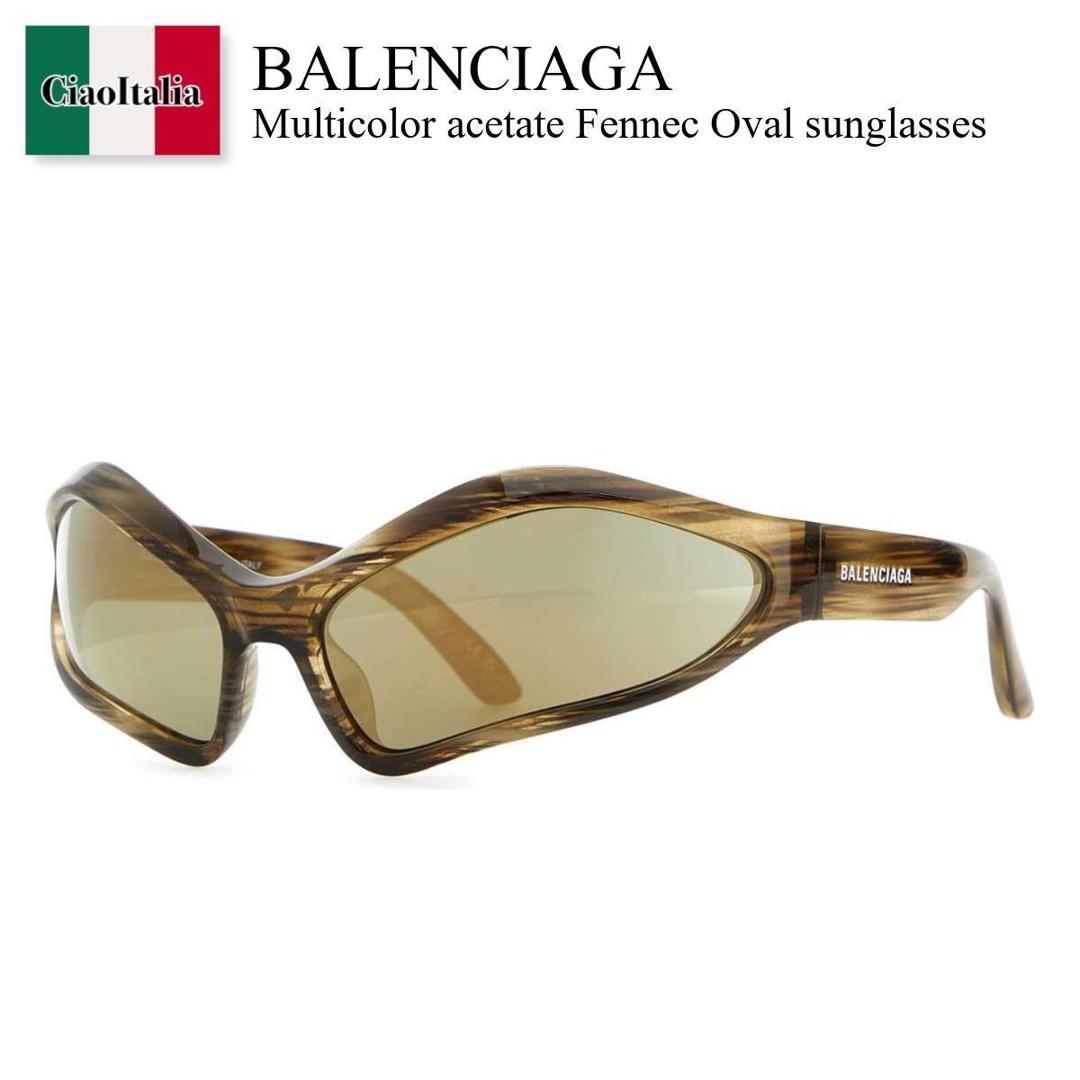 【数量限定・在庫限り・早い者勝ち!】 バレンシアガ / Balenciaga Multicolor Acetate Fennec Oval Sunglasses / 768054 T0007 / 768054 T0007 2681 / 768054T0007 / 768054T0007 2681 / 768054T00072681 / サングラス