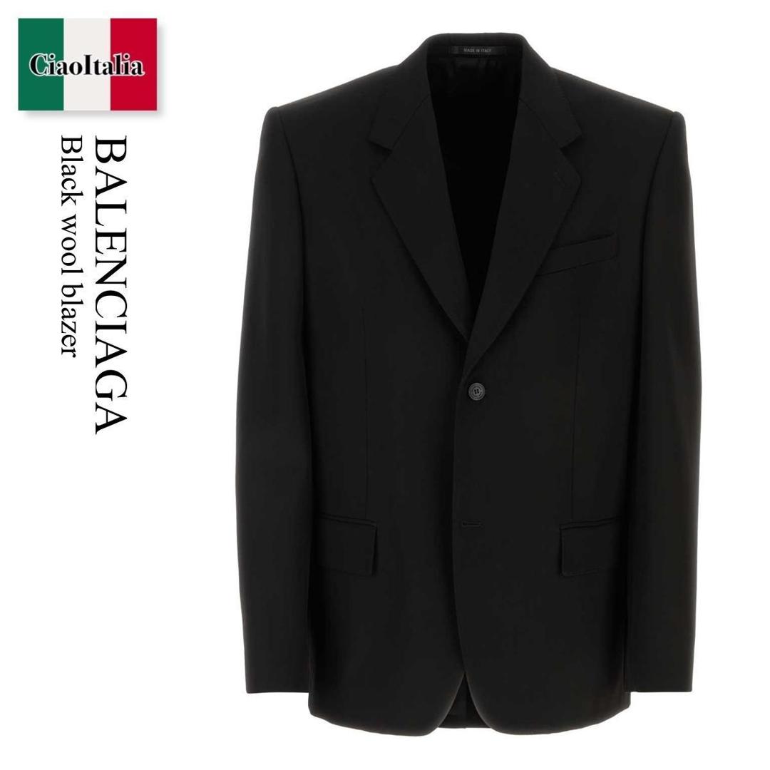 ジャケット BALENCIAGA Black nylon oversize blazer (792845TQO10 1000) Black nylon oversize blazer – G&B