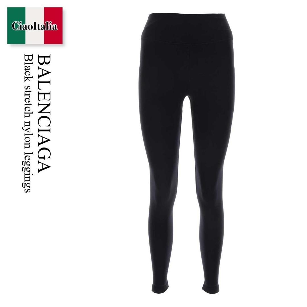 【寸法押さえる・店卸し資産境界線・早め者制覇！】 バレンシアガ / Balenciaga Black Stretch Nylon Leggings / 793294 4E2B9 / 793294 4E2B9 1081 / 7932944E2B9 / 7932944E2B9 1081 / 7932944E2B91081 / スパッツ・レギンス
