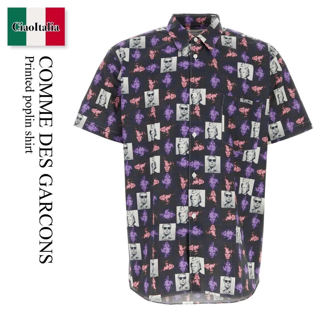 【寸法押さえる・店卸し資産境界線・早め者制覇！】 コムデ給仕 / Comme Des Garcons Printed Poplin Shirt / FMB002S24 / FMB002S24 PRINTF / FMB002S24PRINTF / プルオーバー
