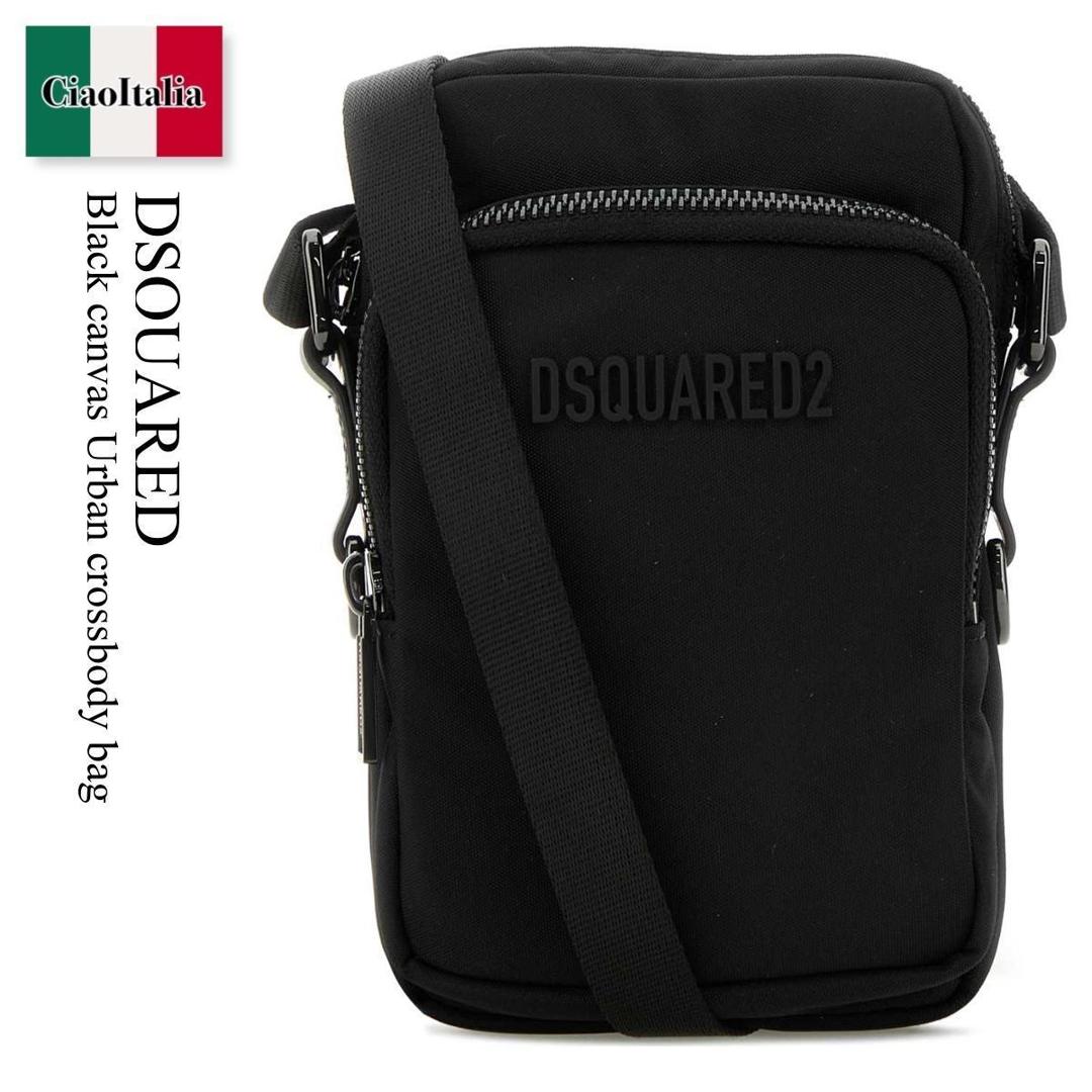 【数量限定・在庫限り・早い者勝ち！】 ディースクエアード / かばん / カバン / Dsquared Black Canvas Urban Crossbody Bag / CBM004816 806815 / CBM004816 806815 2124 / CBM004816806815 / CBM004816806815 2124 / CBM0048168068152124 / ショルダーバッグ