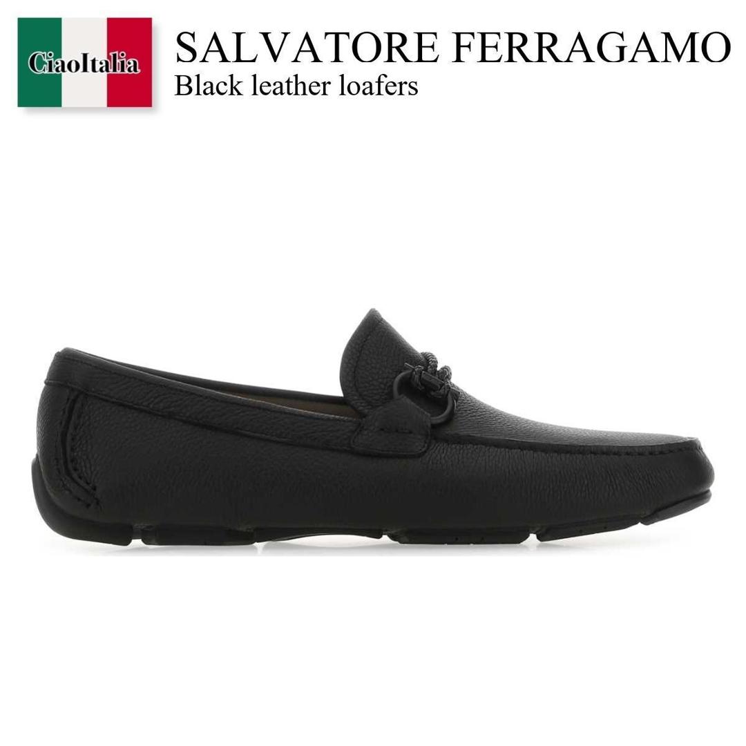【数量限定・在庫限り・早い者勝ち！】 フェラガモ / Salvatore Ferragamo Black Leather Loafers / 02B796 7133302E / 02B796 7133302E NERO / 02B7967133302E / 02B7967133302E NERO / 02B7967133302ENERO / ドレスシューズ・革靴・ビジネスシューズ