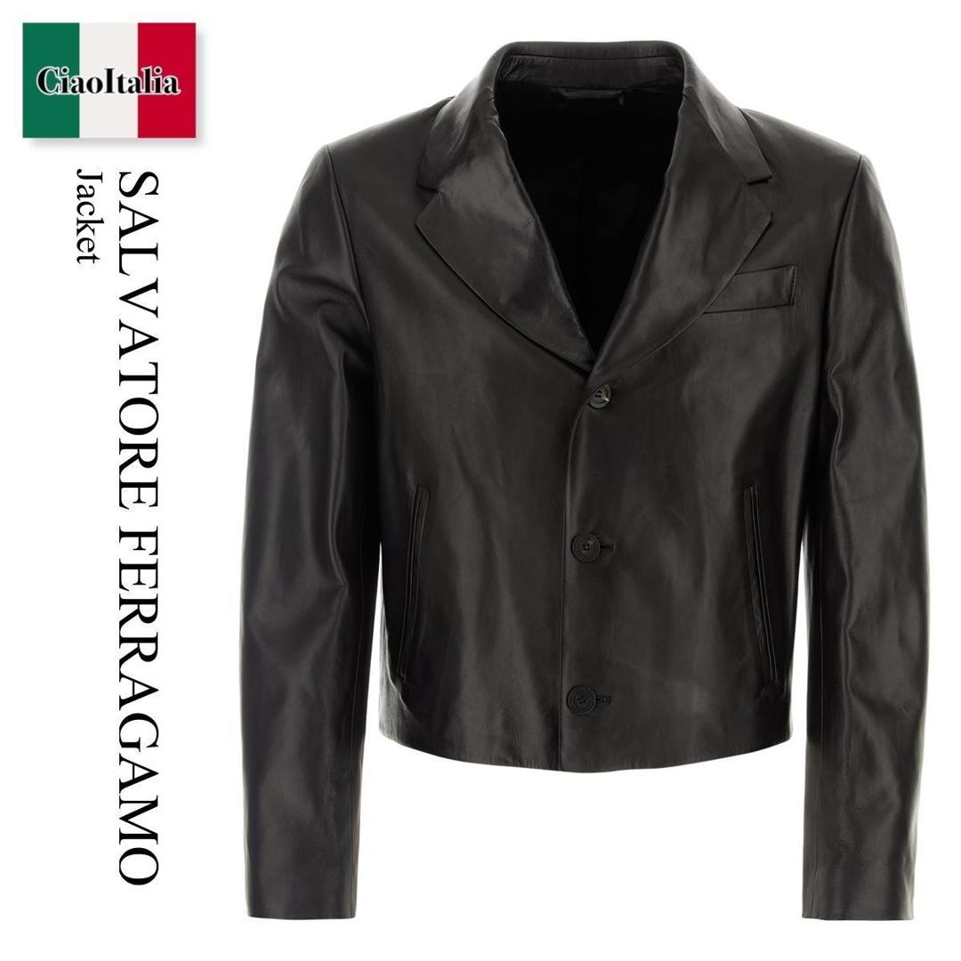 『美品』SalvatoreFerragamoフェラガモジャケット38サイズ Salvatore Ferragamo サルヴァトーレフェラガモ デザイン