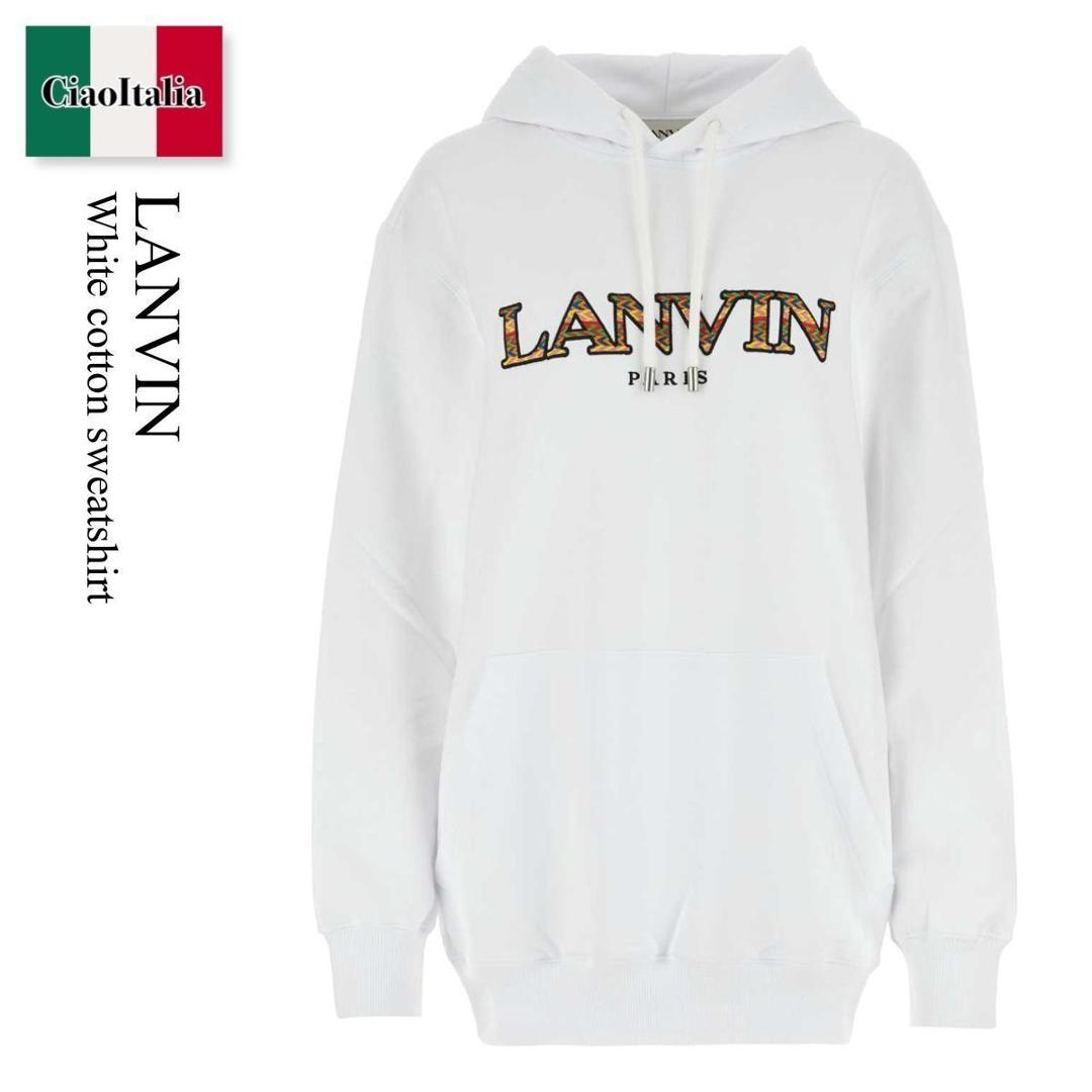 【数量限定・在庫限り・早い者勝ち!】 ランバン / Lanvin White Cotton Sweatshirt / RWHO0019J209A23 / RWHO0019J209A23 01 / RWHO0019J209A2301 / パーカー・フーディ|Ciao Italia