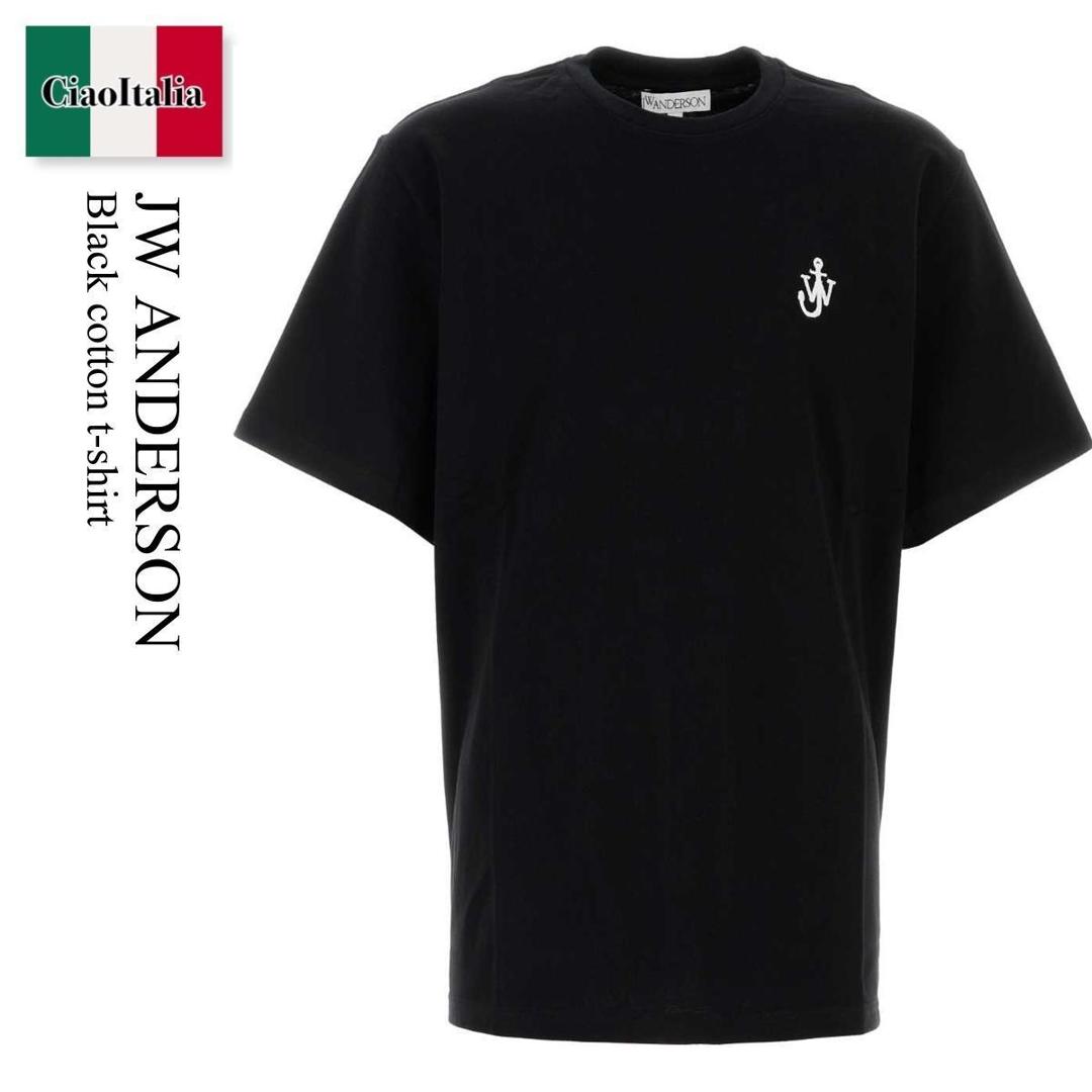 【数量限定・在庫限り・早い者勝ち！】 ジェイダブリュ アンダーソン / Jw Anderson Black Cotton T-Shirt / JT0257PG1510 / JT0257PG1510 999 / JT0257PG1510999 / Tシャツ・カットソー｜Ciao Italia