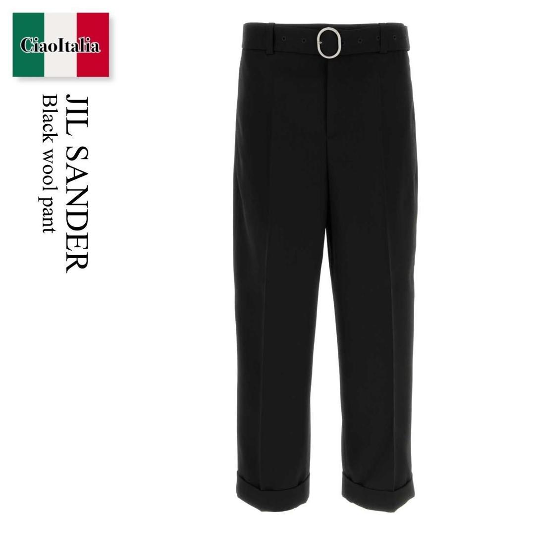 JIL SANDER 18ss ウールギャバジン ワイドスラックス　イタリア製 JIL SANDER - 【美品】 JIL SANDER / ジルサンダー | ウール