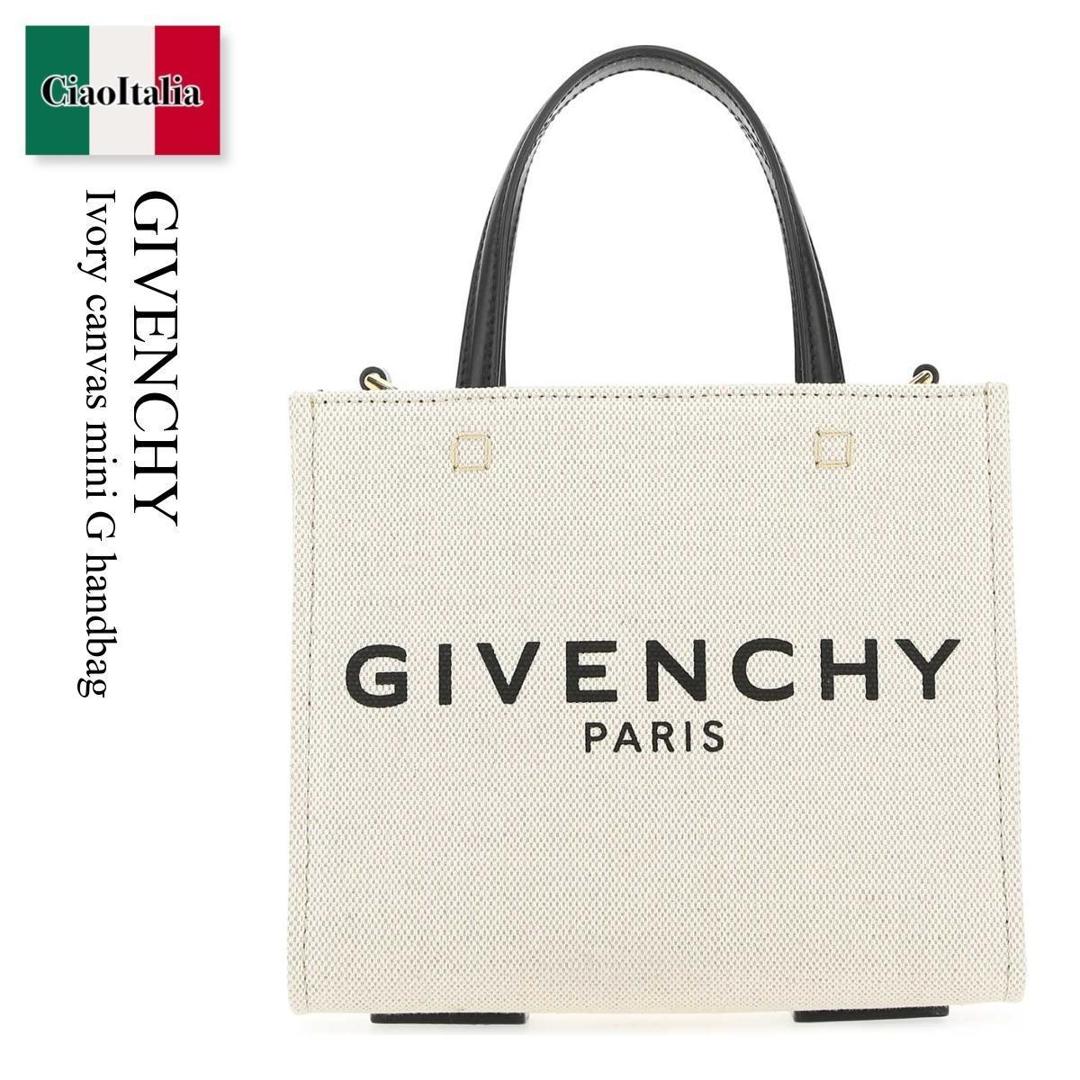 【数量限定・在庫限り・早い者勝ち！】 ジバンシィ / かばん / カバン / Givenchy Ivory Canvas Mini G Handbag / BB50N0B1DR / BB50N0B1DR 255 / BB50N0B1DR255 / ハンドバッグ