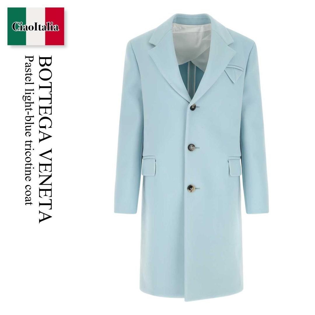 美品☆パイソン使用☆ボッテガヴェネタ 40/L ロングコート シルク混 r0086582240-1.jpg