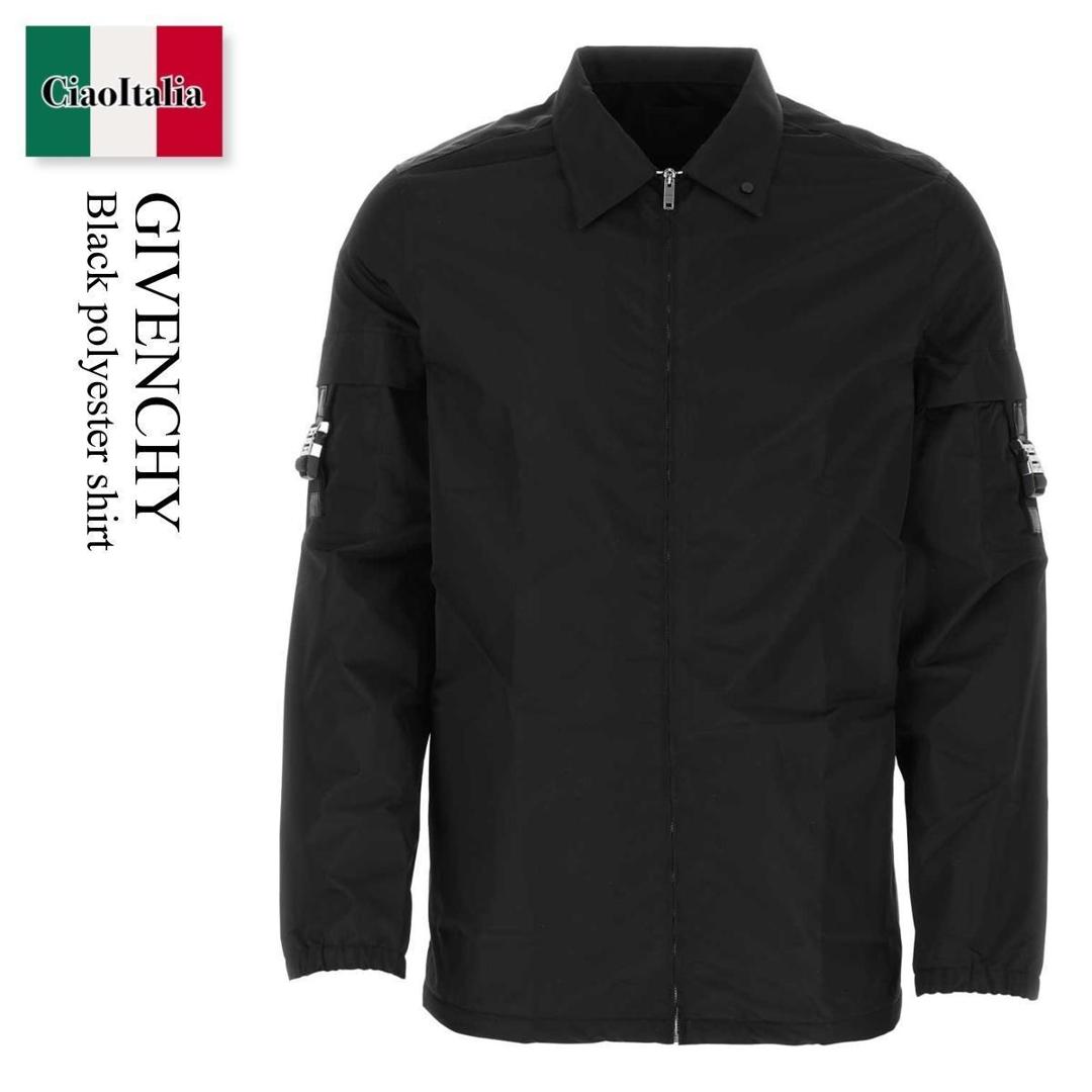【寸法押さえる・店卸し資産境界線・早め者制覇！】 ジバンシィ / Givenchy Black Polyester Shirt / BM60VG13YT / BM60VG13YT 001 / BM60VG13YT001 / プルオーバー