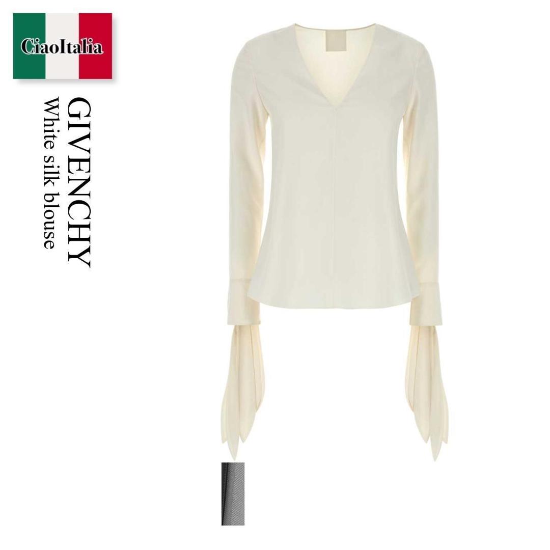 【数量限定・在庫限り・早い者勝ち！】 ジバンシィ / Givenchy White Silk Blouse / BW61DN15X9 / BW61DN15X9 130 / BW61DN15X9130 / ブラウス・シャツ｜Ciao Italia