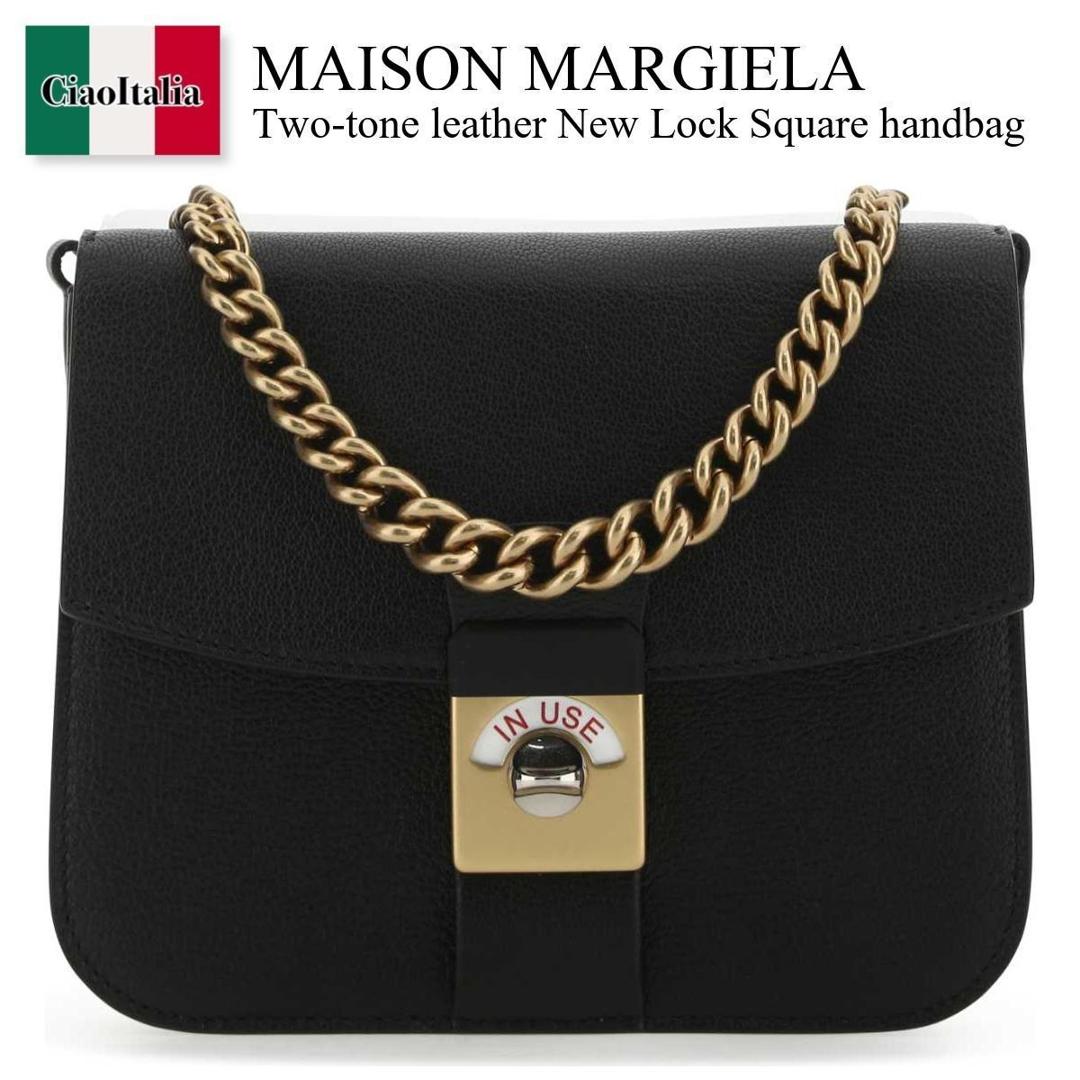 【数量限定・在庫限り・早い者勝ち！】 メゾン マルジェラ / かばん / カバン / Maison Margiela Two-Tone Leather New Lock Square Handbag / SB3WG0007 P4773 / SB3WG0007 P4773 T8013 / SB3WG0007P4773 / SB3WG0007P4773 T8013 / SB3WG0007P4773T8013 / ハンドバッグ
