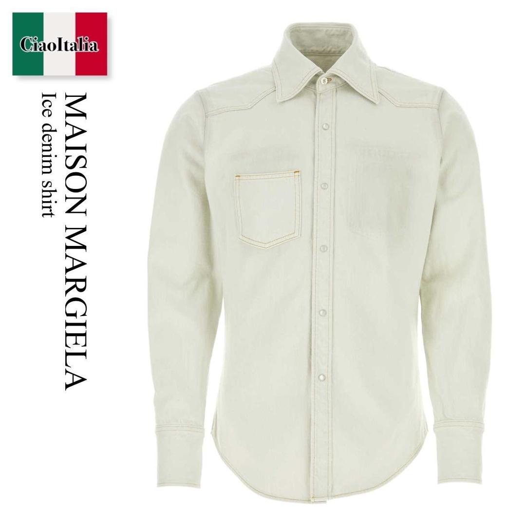 【数量限定・在庫限り・早い者勝ち！】 メゾン マルジェラ / Maison Margiela Ice Denim Shirt / S50DT0007 S30857 / S50DT0007 S30857 961 / S50DT0007S30857 / S50DT0007S30857 961 / S50DT0007S30857961 / シャツ