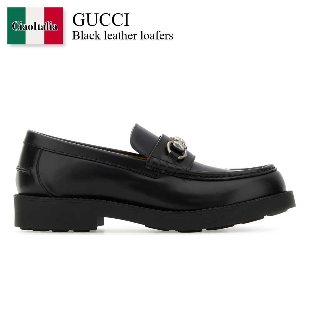 ドレスシューズ・革靴・ビジネスシューズ GUCCI SHINY LEATHER LOAFERS WITH HORSEBIT DETAIL Gucci Men's Leather Horsebit Loafers | Bloomingdale's