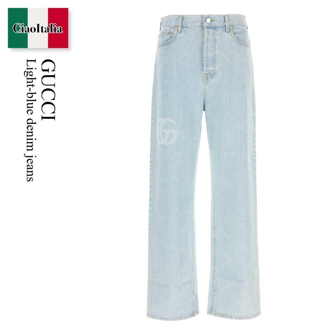 【VIP価格】GUCCI ワイド フィット コットン デニム ジーンズ GUCCI(グッチ) デニムパンツ 624217 インディゴ サイズ 20