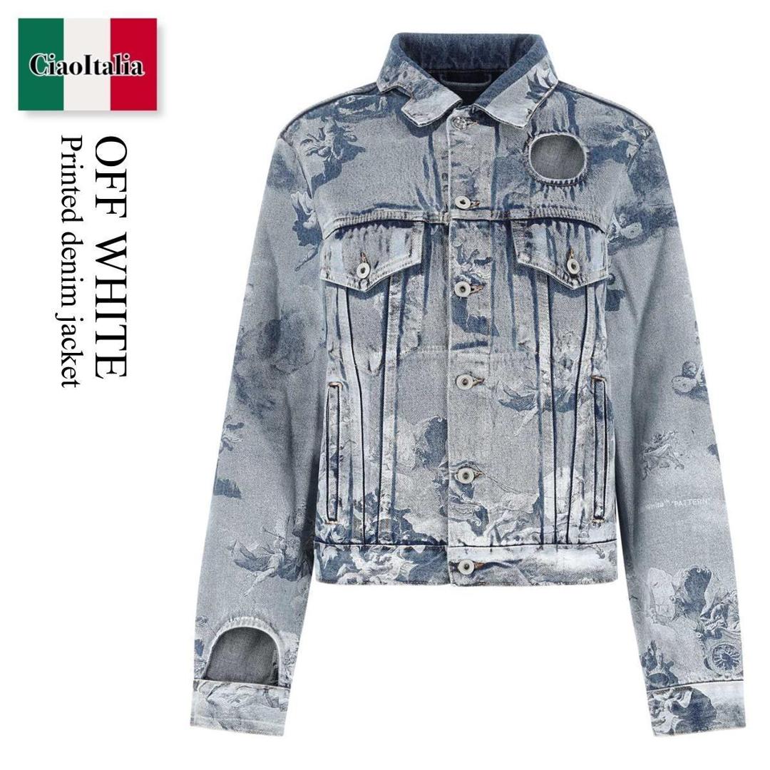オフホワイト off-white デニム ジャケット ヴァージルアブロー OFF-WHITE 故ヴァージル・アブローが遺した 22AW デニムシリーズ
