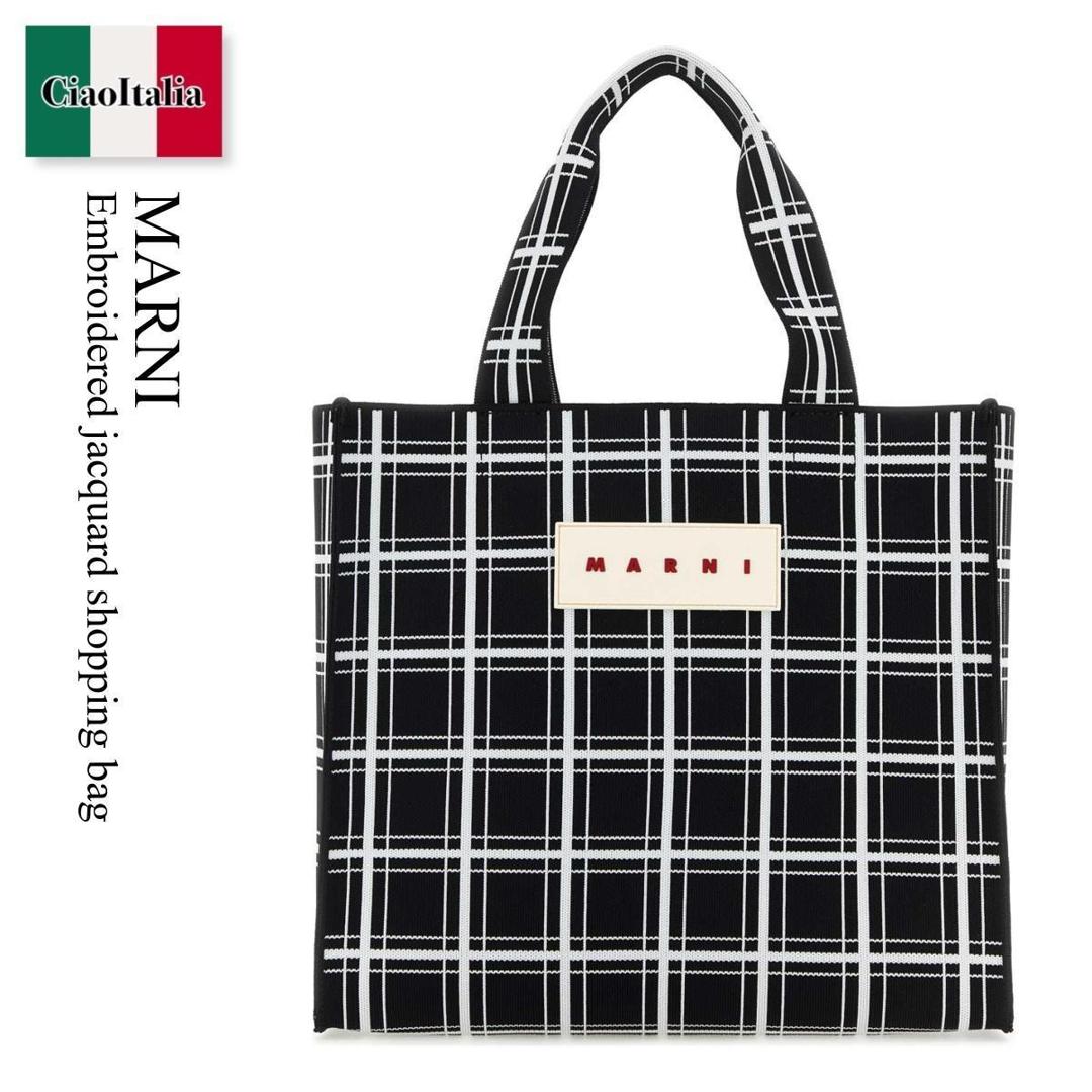 【数量限定・在庫限り・早い者勝ち！】 マルニ / かばん / カバン / Marni Embroidered Jacquard Shopping Bag / SHMQ0046A0P6053 / SHMQ0046A0P6053 ZO644 / SHMQ0046A0P6053ZO644 / トートバッグ