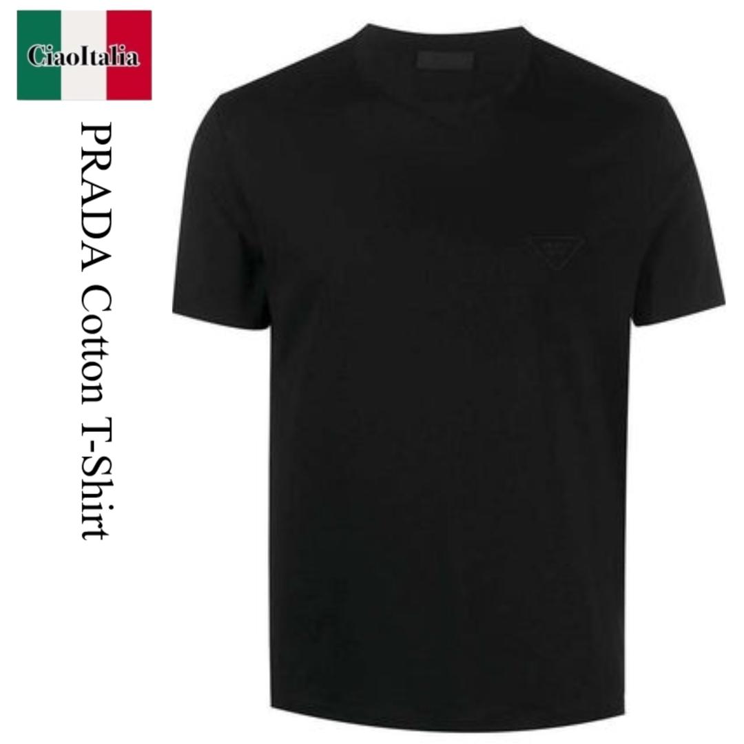 本日1日限定値引き【新品未使用品】PRADAプラダTシャツ ブラック Lサイズ 楽天市場】PRADA プラダ 半袖 Tシャツ UJN661 11CK メンズ Re-Nylon