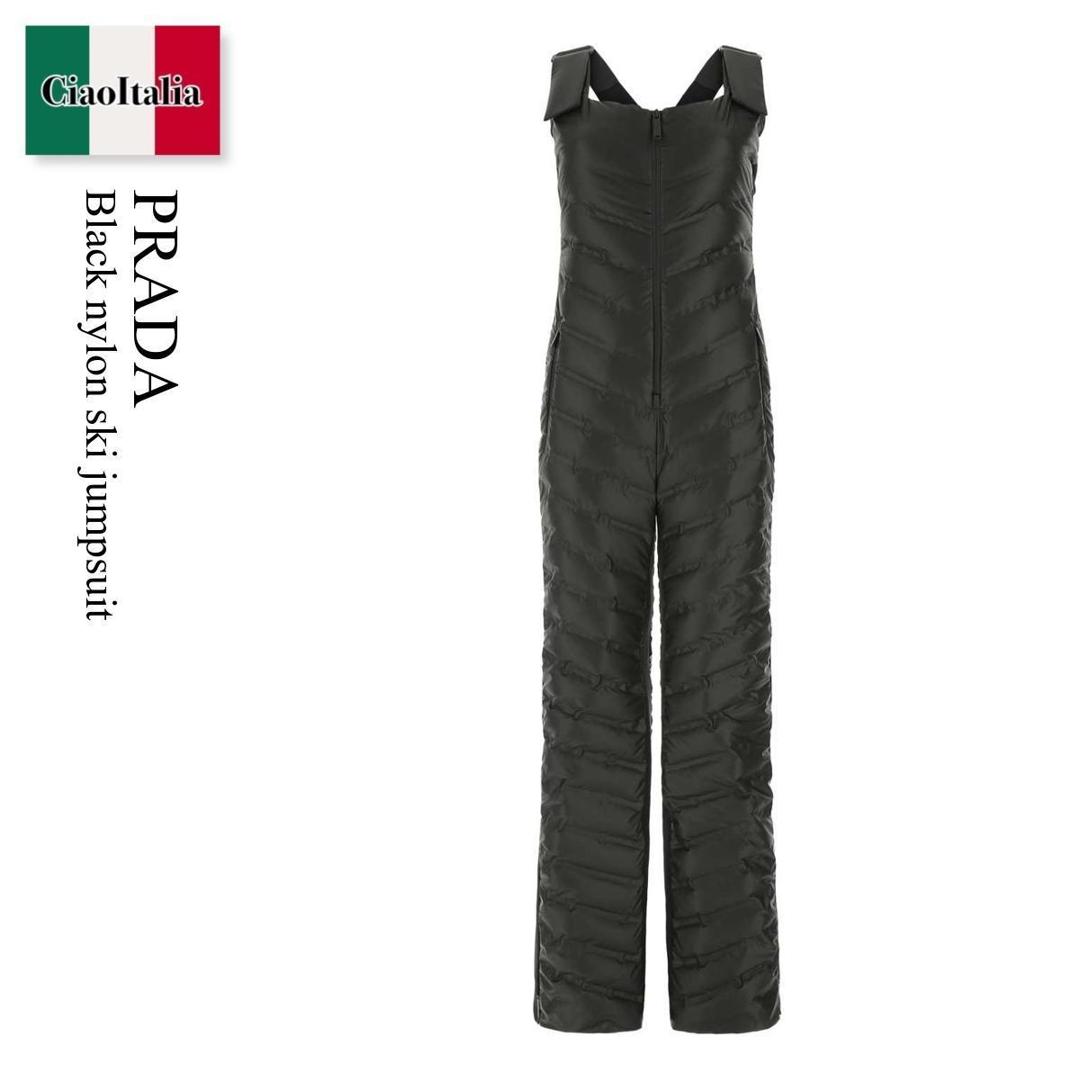 【寸法押さえる・店卸し資産境界線・早め者制覇！】 プラダ / Prada Black Nylon Ski Jumpsuit / 230660 F0002 / 230660 S2121T2Y F0002 / 230660S2121T2Y / 230660S2121T2Y F0002 / 230660S2121T2YF0002 / オールインワン・サロペット