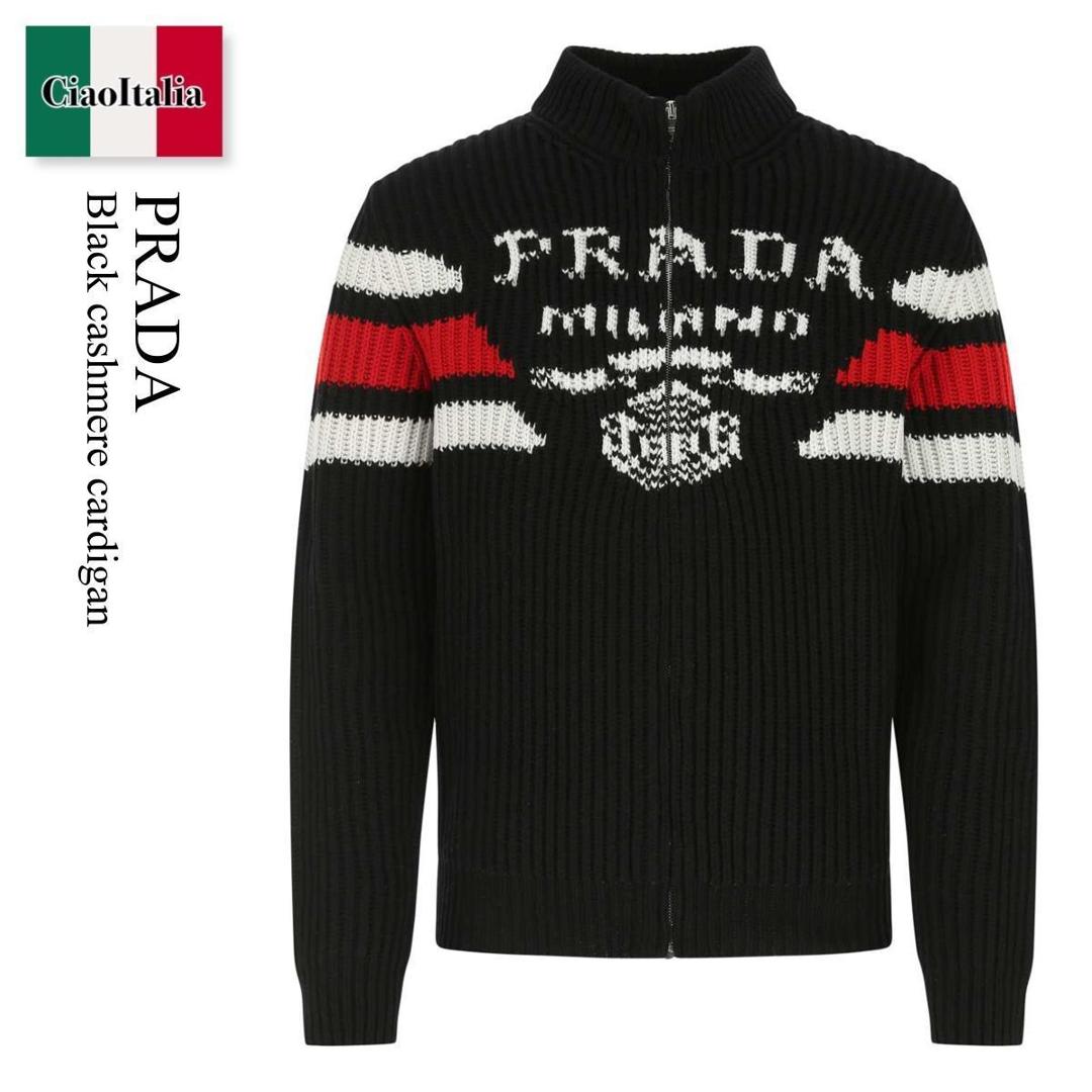 プラダ　MENS カーディガン　サイズM PRADA（プラダ）カーディガン グレー サイズ:48(L位) メンズ